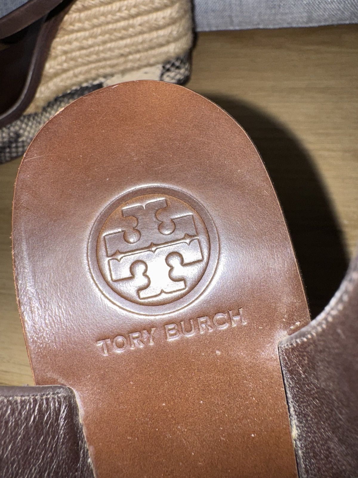 Tory Burch Tory Burch Python Leather Espadrille Wedge Ankle Strap 37 Size US 7 / IT 37 - 7 Thumbnail