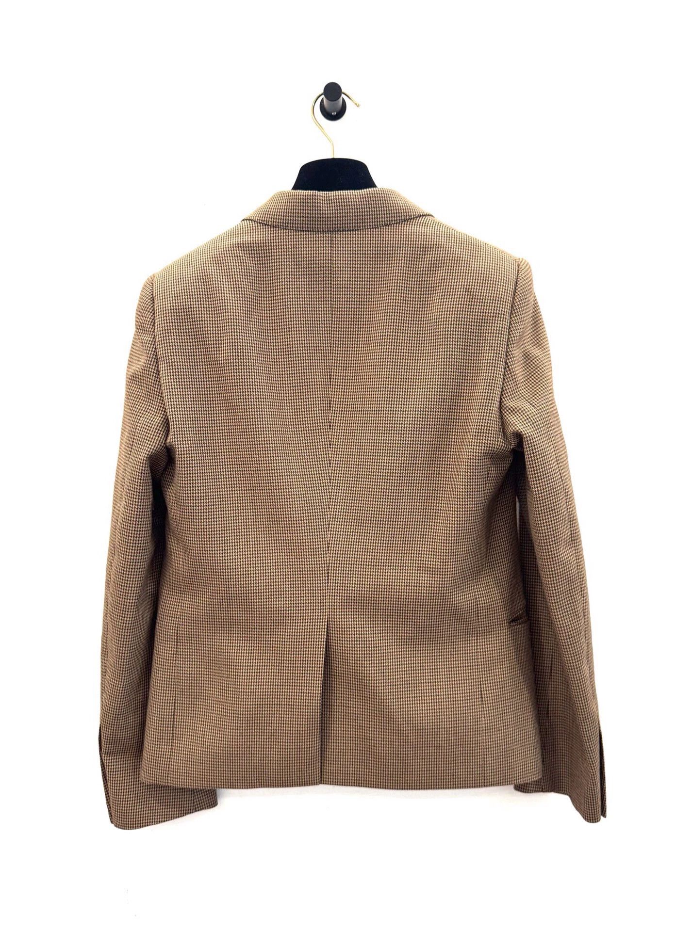 Celine Celine Women's Brown Houndstooth Casual Blazer, Size S / US 4 / IT 40 - 2 Thumbnail