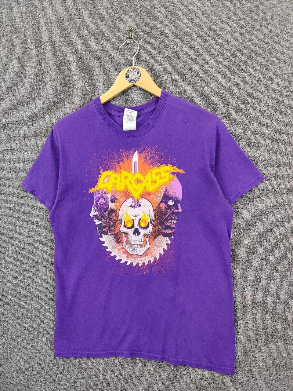 Band Tees × Vintage Carcass Inked In Steel Tour Rock Band Tee Tshirt Size US M / EU 48-50 / 2 - 2 Thumbnail