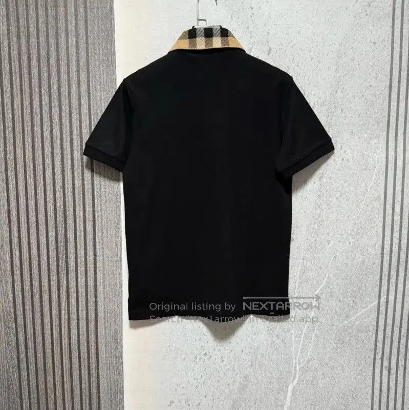 Burberry Burberry Men's Black Logo Check Polo Shirt. Size US XL / EU 56 / 4 - 2 Thumbnail