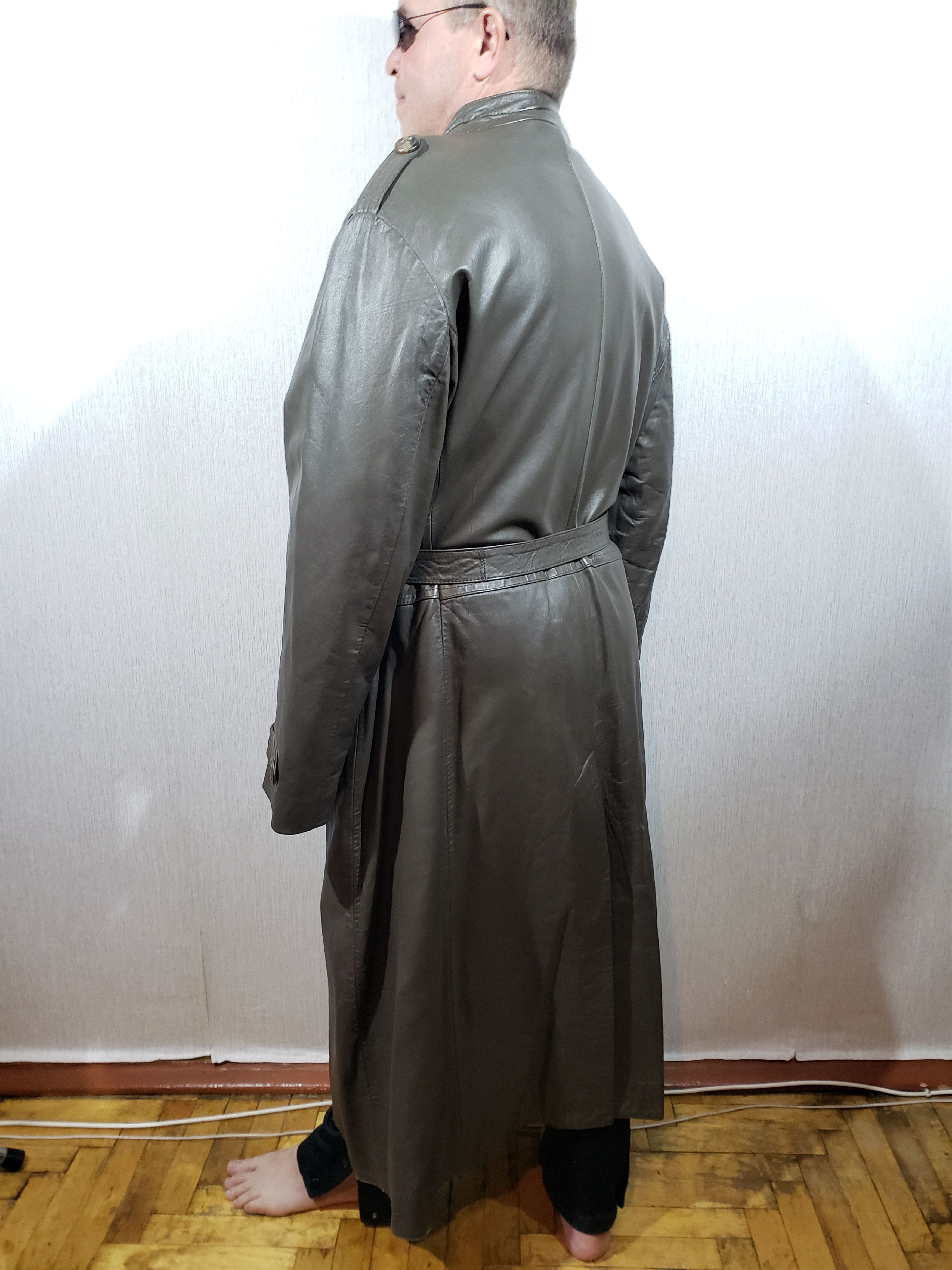 Other Brown reliable coat made of genuine leather. Size US XXL / EU 58 / 5 - 6 Thumbnail