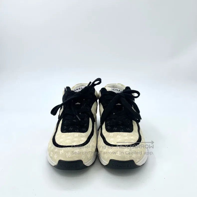 Chanel Chanel Colour-blocked embossed full-print lacing thick-sol Size US 7 / IT 37 - 3 Thumbnail