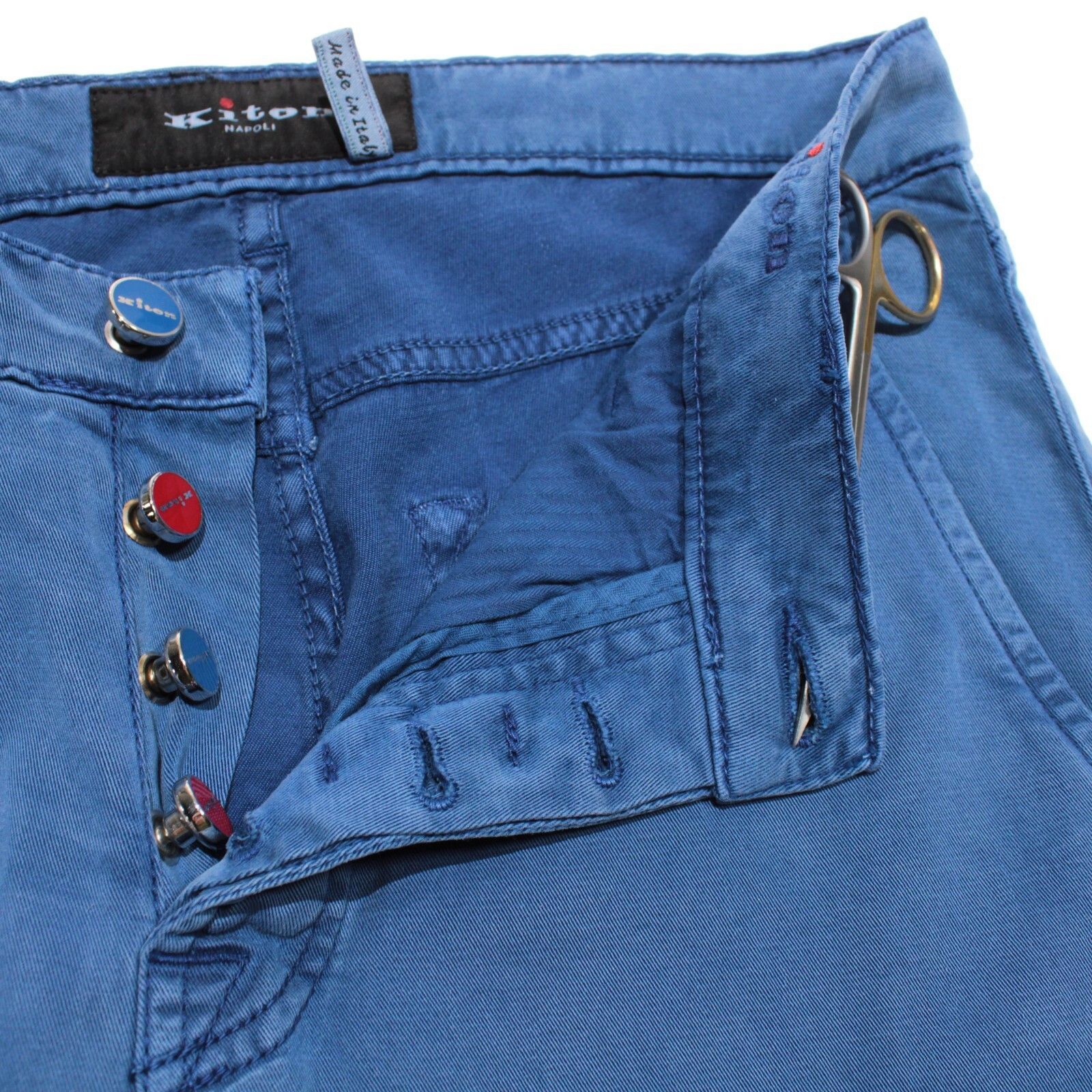 Kiton Kiton New with tags Chino Size 29 US In Blue Size US 29 - 3 Thumbnail
