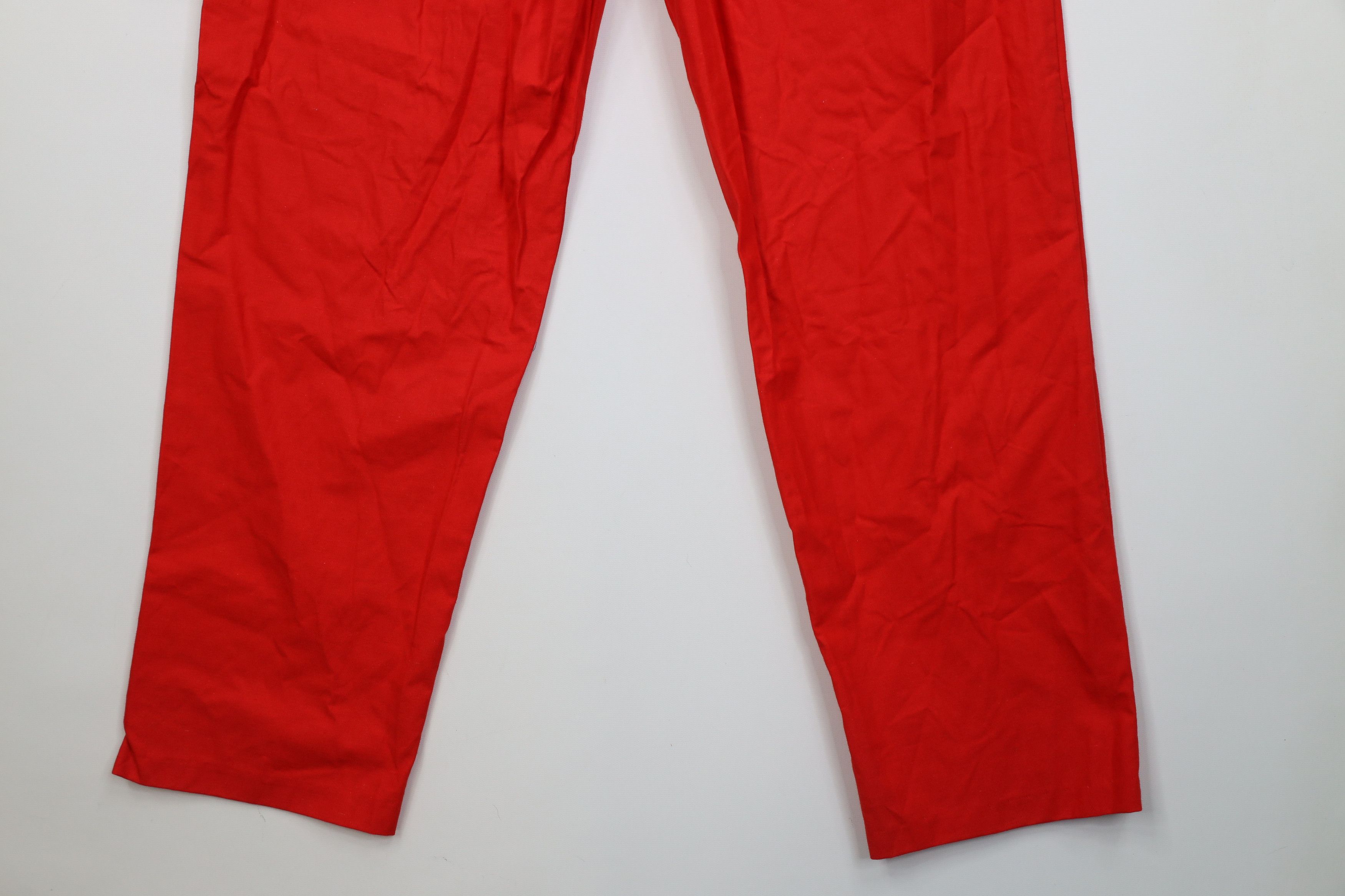 Vintage Vintage 70s Streetwear Straight Leg Pants Cotton Red USA Size 40" / US 18 - 11 Thumbnail