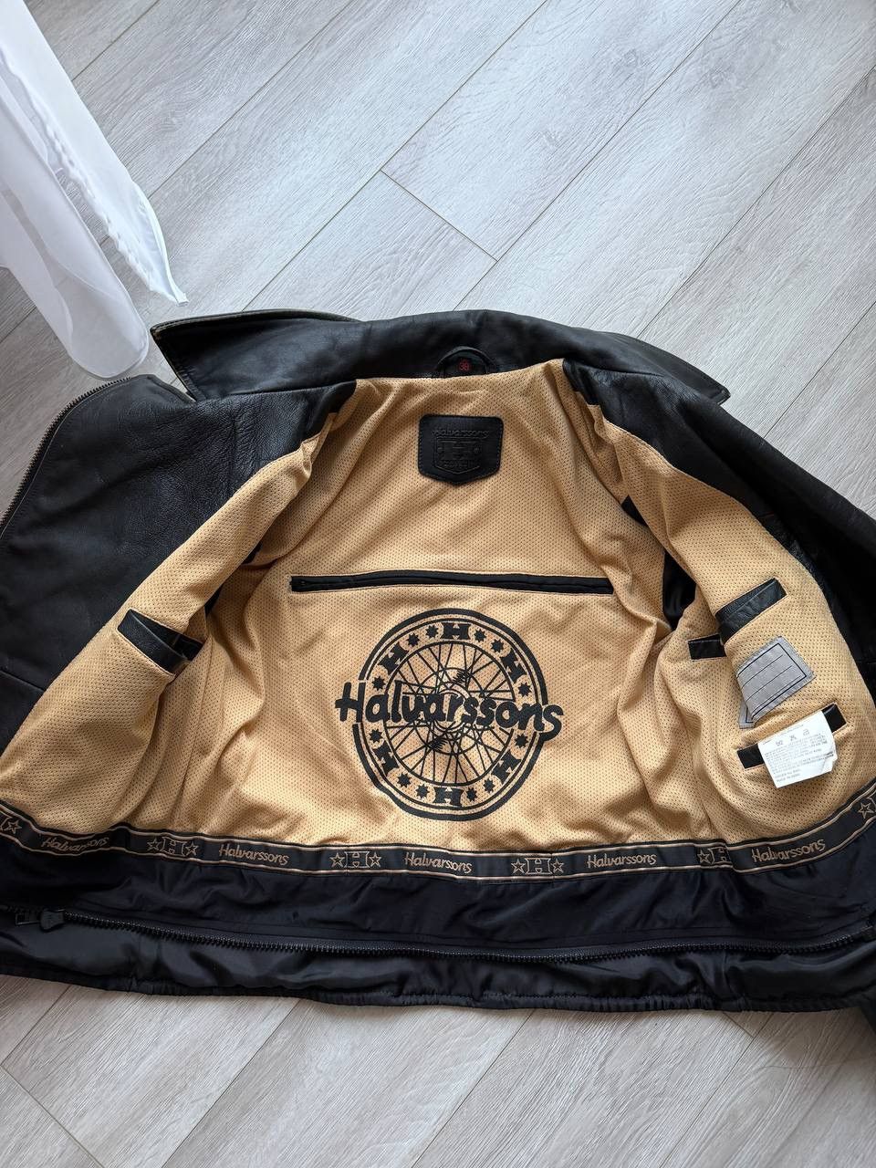 Vintage Halvarssons Vintage Real Leather Moto Biker Jacket 8710AC Size XS / US 0-2 / IT 36-38 - 11 Thumbnail