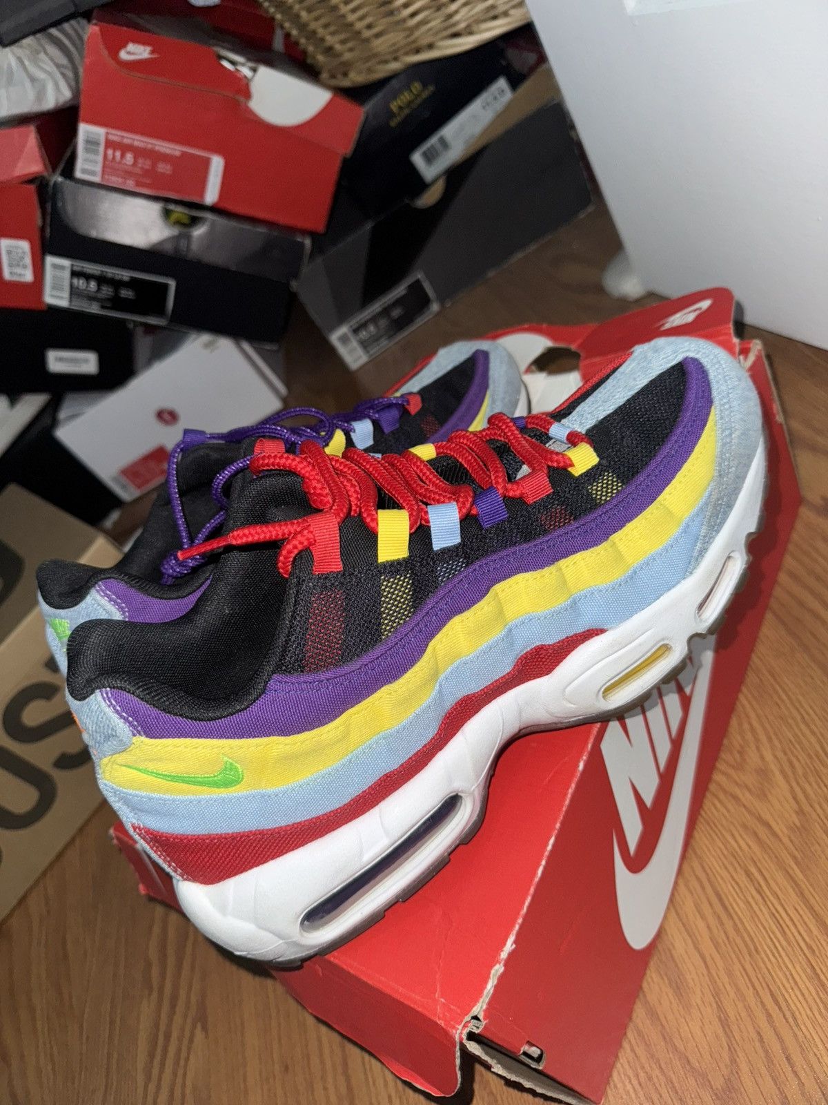 Nike Nike Air Max 95 SP Multi-Color Size US 11.5 / EU 44-45 - 6 Thumbnail