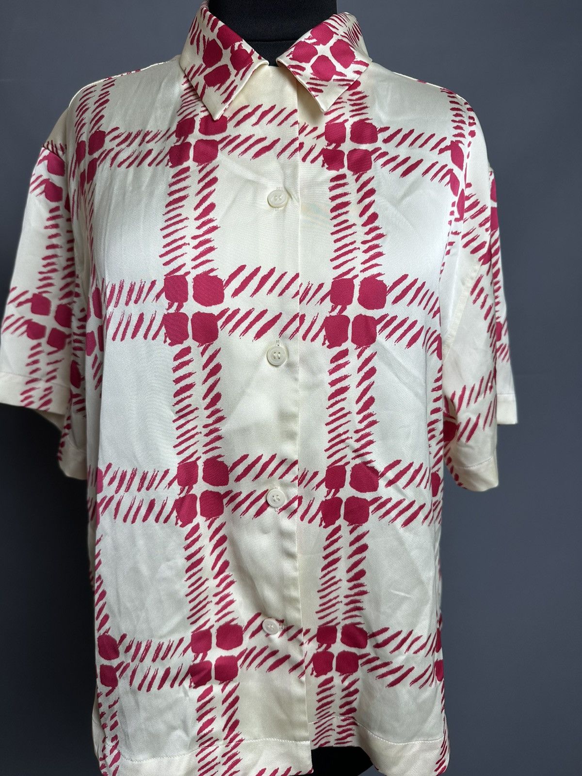 Marni Marni Uniqlo Silky Satin Open Collar Shirt Small Size S / US 4 / IT 40 - 3 Thumbnail