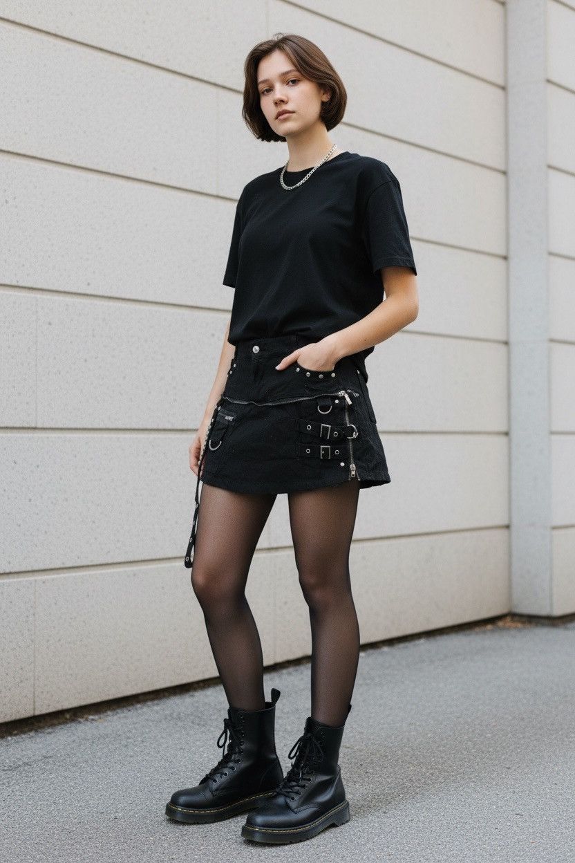 Rare Japanese Brand Seditionaries Punk Raver Mini Skirt