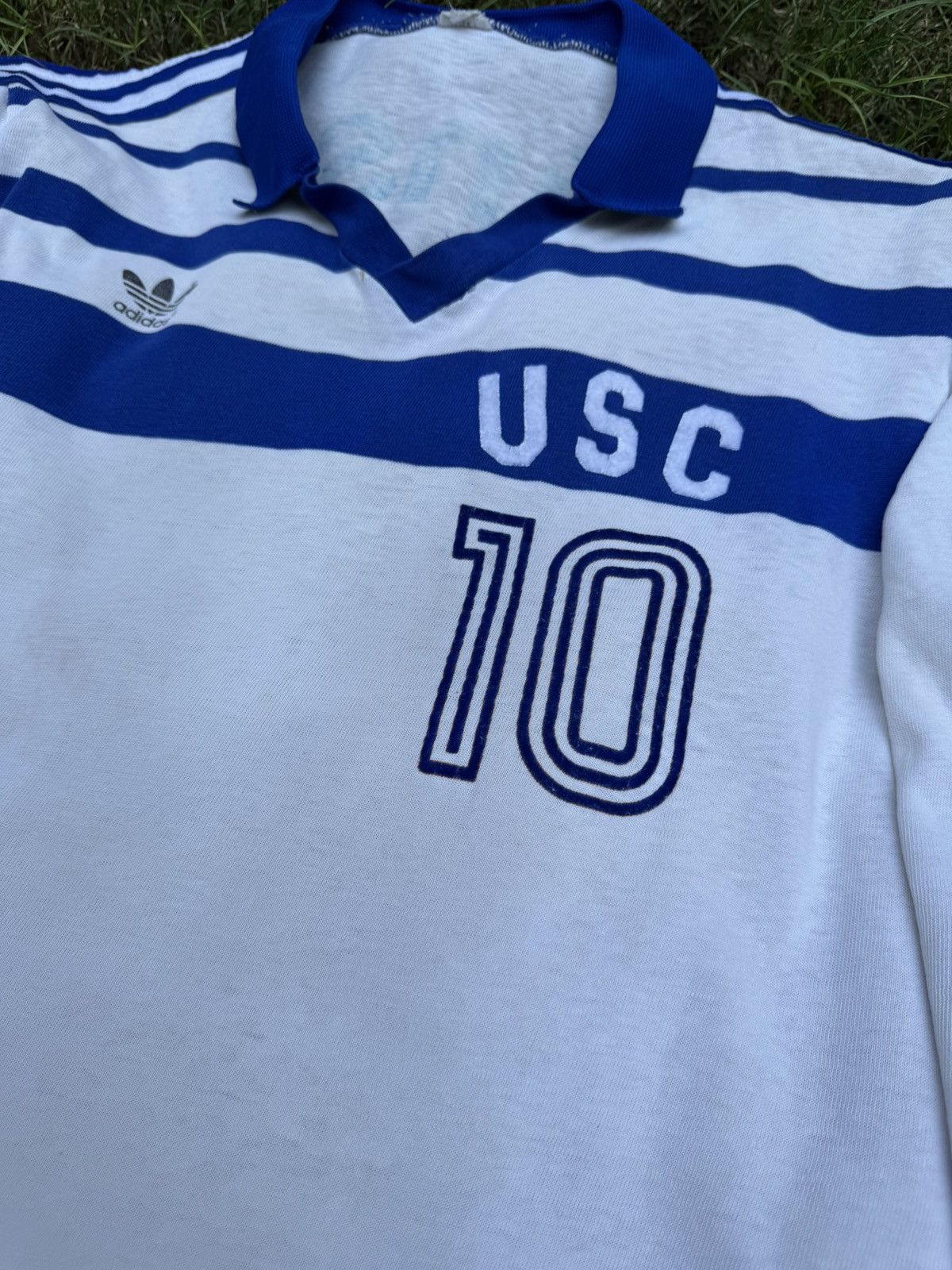 Adidas Vintage Adidas USC Münster 10# Sweatshirt 80s Size US L / EU 52-54 / 3 - 5 Thumbnail