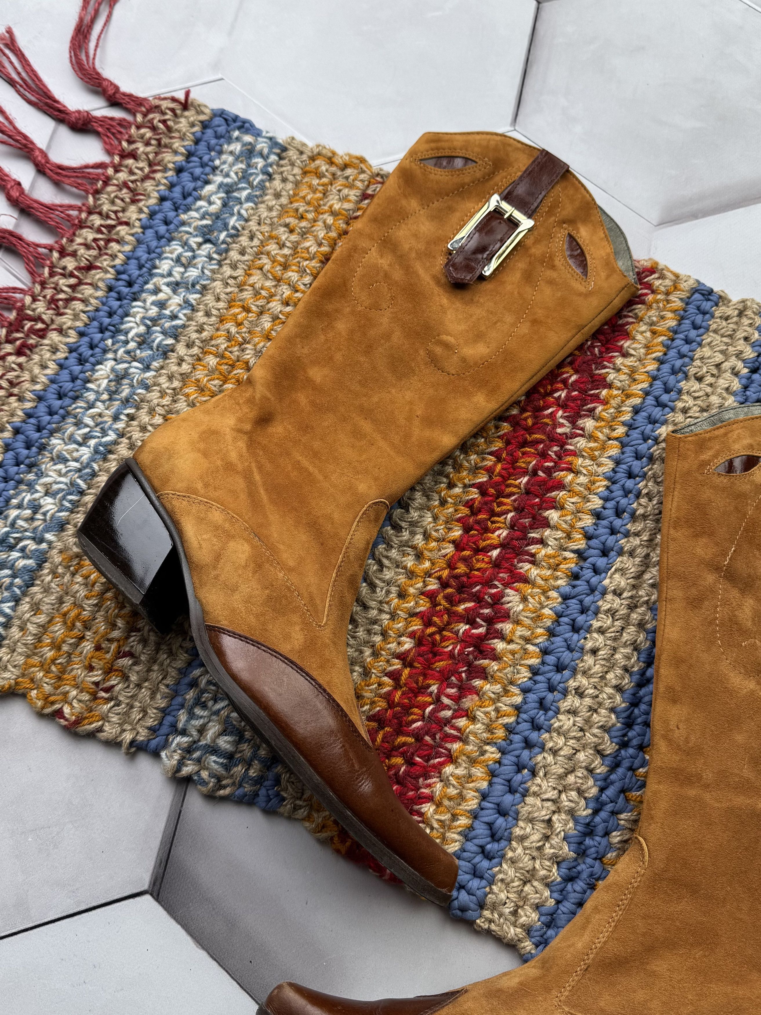 Japanese Brand Vintage Suede Boots Size US 7 / IT 37 - 2 Thumbnail