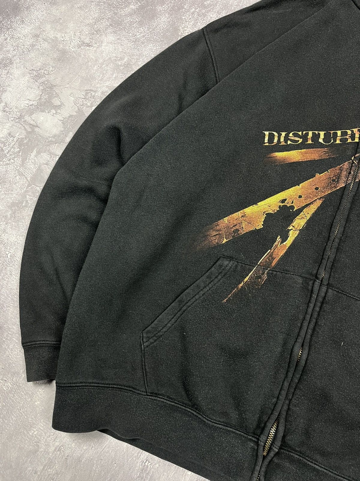 Band Tees 💥 VINTAGE Y2K DISTURBED ASYLUM BLACK ZIP HOODIE Size US XL / EU 56 / 4 - 5 Thumbnail