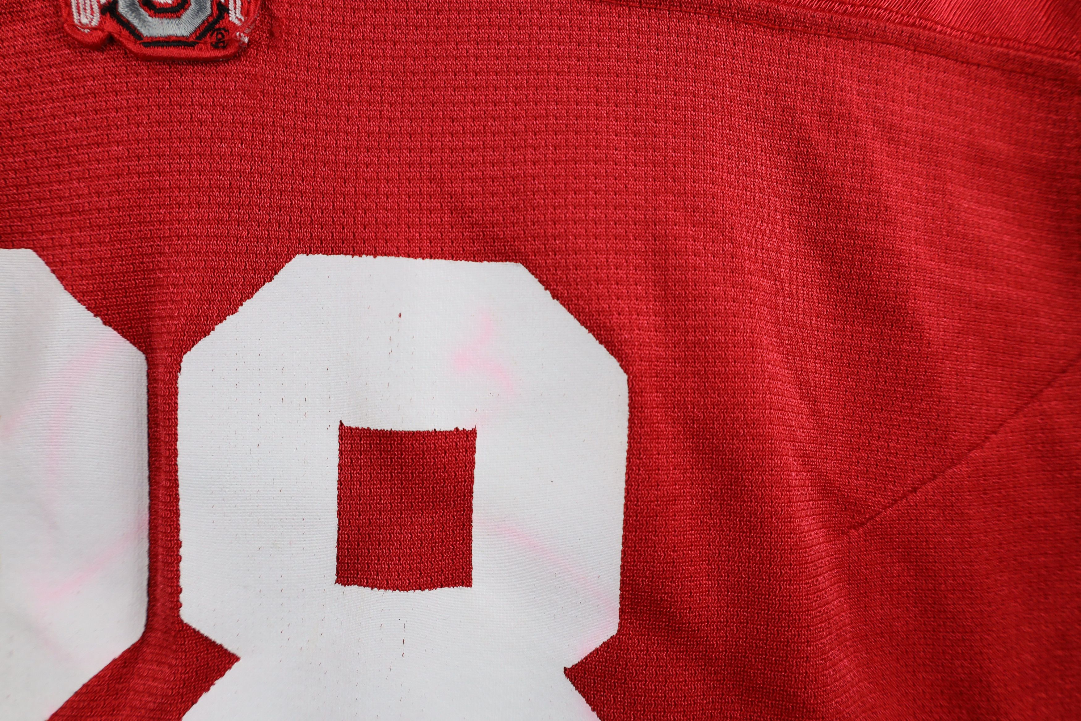 Nike × Vintage Vintage Nike Ohio State University Football Jersey Red Size L / US 10 / IT 46 - 10 Thumbnail