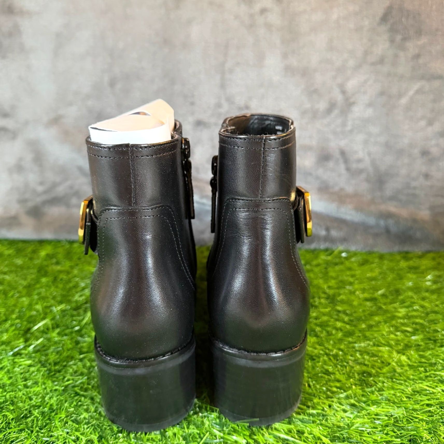 Cole Haan Cole Haan Thayer Black Leather Buckle Ankle Boots Women's Size 6 B NEW Size US 6 / IT 36 - 5 Thumbnail