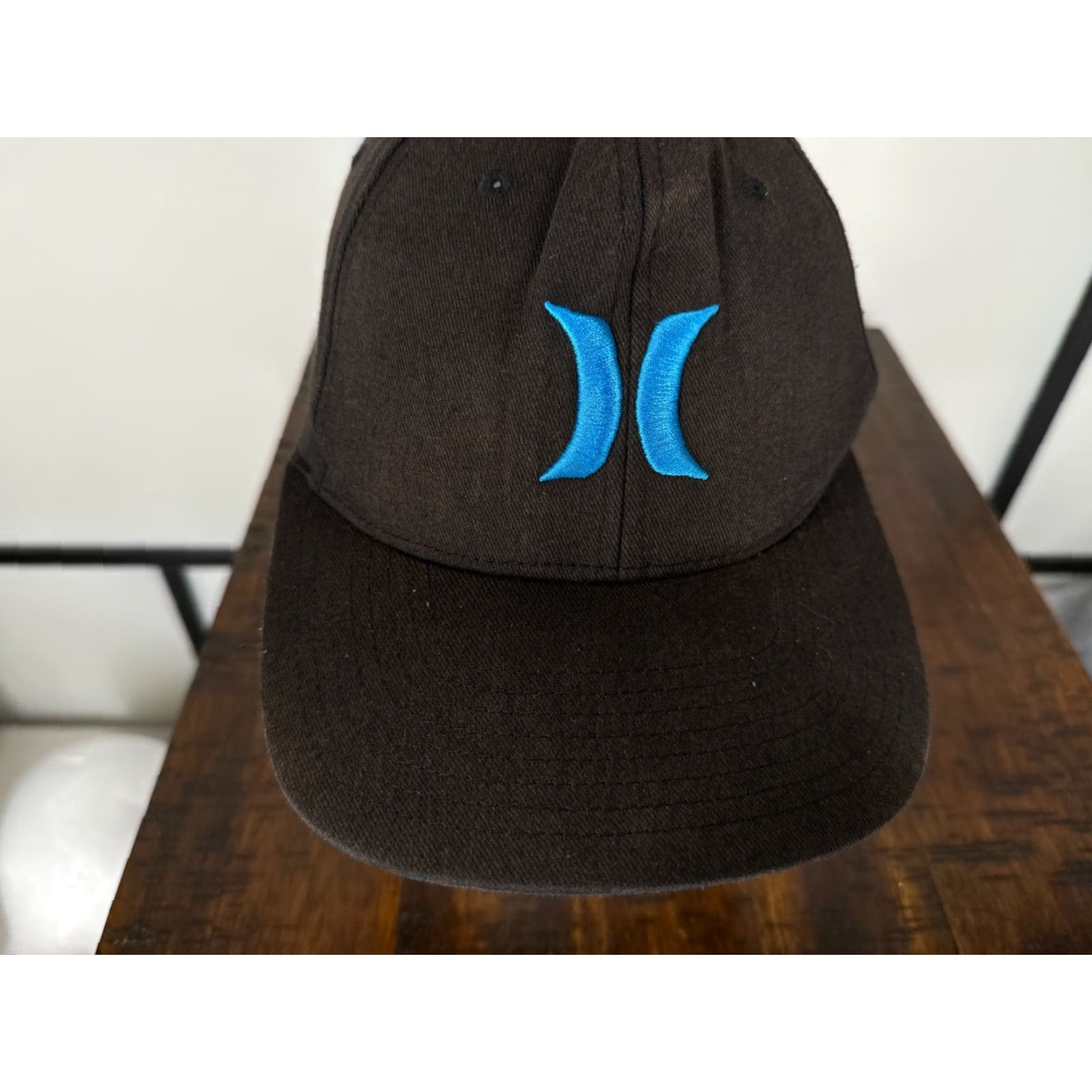 Hurley Hurley Hat Cap Fitted Adult Small Medium Black White Blue Cotton Blend Twill Baseball Cap Casual Men M XS? Size ONE SIZE - 2 Thumbnail