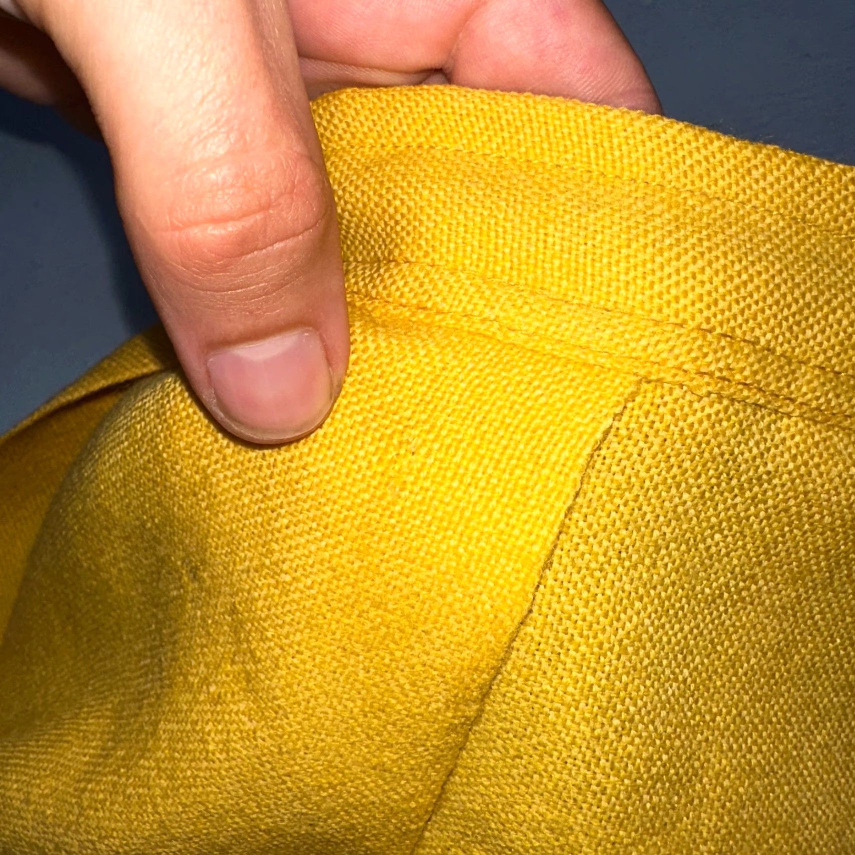 Vintage VINTAGE Weiss Skirt, Wool, Yellow, Midi - Handwoven Tyrol, Button, Lace Trim, Paisley, Knit, 50s, Austrian, Womens, S Size 28" / US 6 / IT 42 - 4 Thumbnail