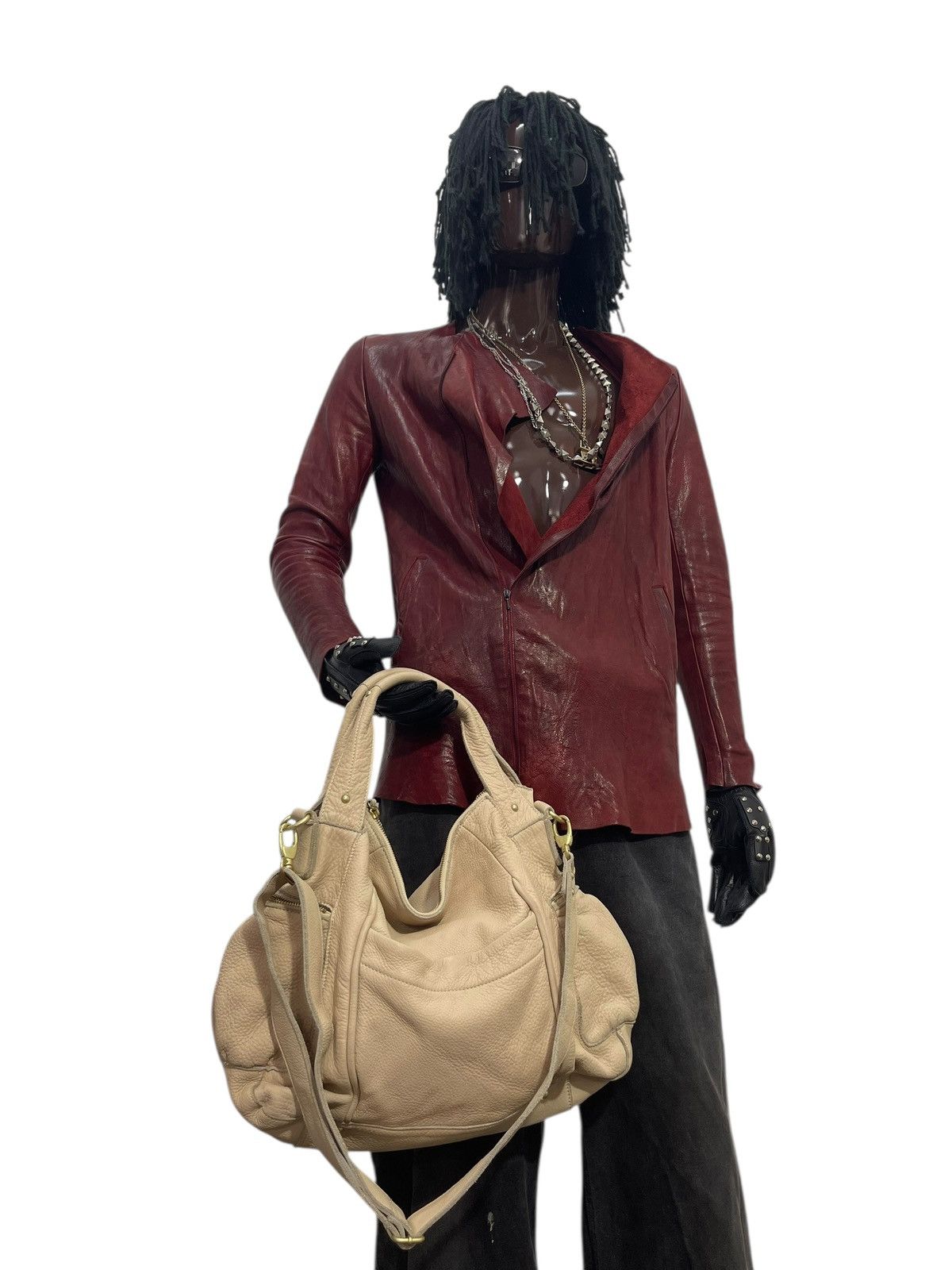 Genuine Leather Full Leather Beaure Japan Tote Shoulder Bag 2🟩2 Size ONE SIZE - 5 Thumbnail