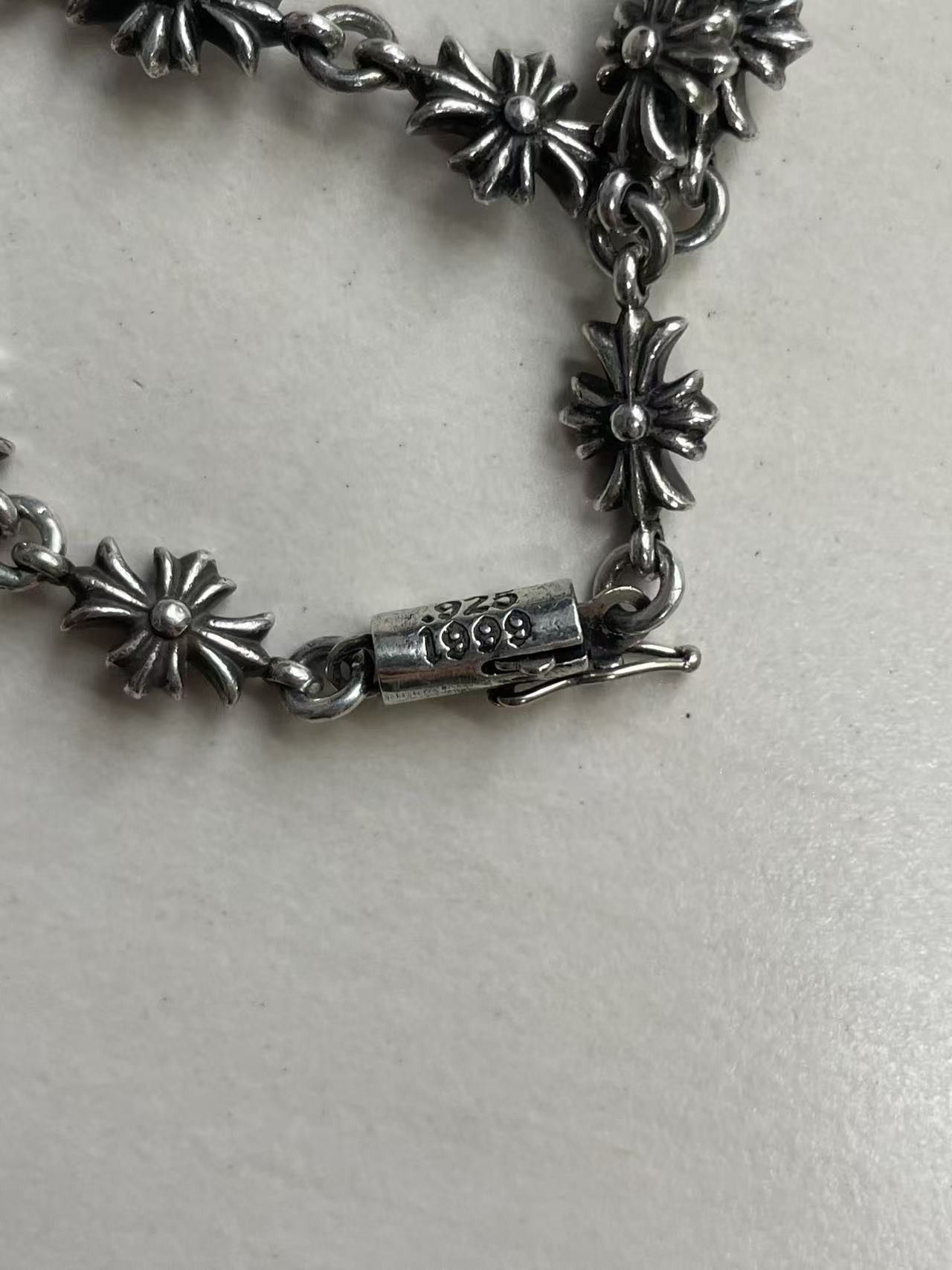 Chrome Hearts Chrome Hearts Sliver Tiny E Cross Bracelet Size ONE SIZE - 5 Thumbnail