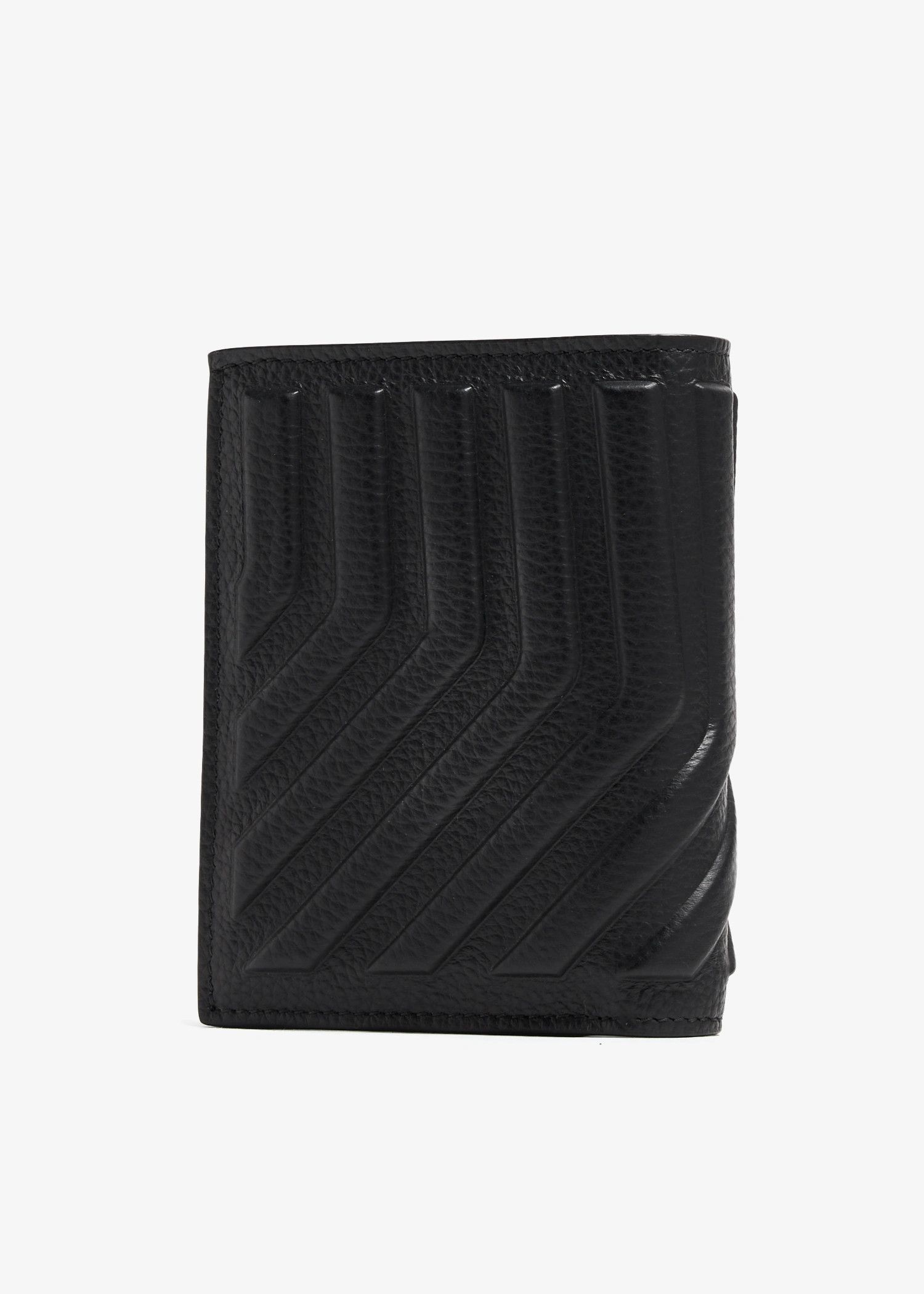 Balenciaga o1srvl11e1025 Size: OS / Car Vertical Bifold Wallet in Black Size ONE SIZE - 3 Thumbnail