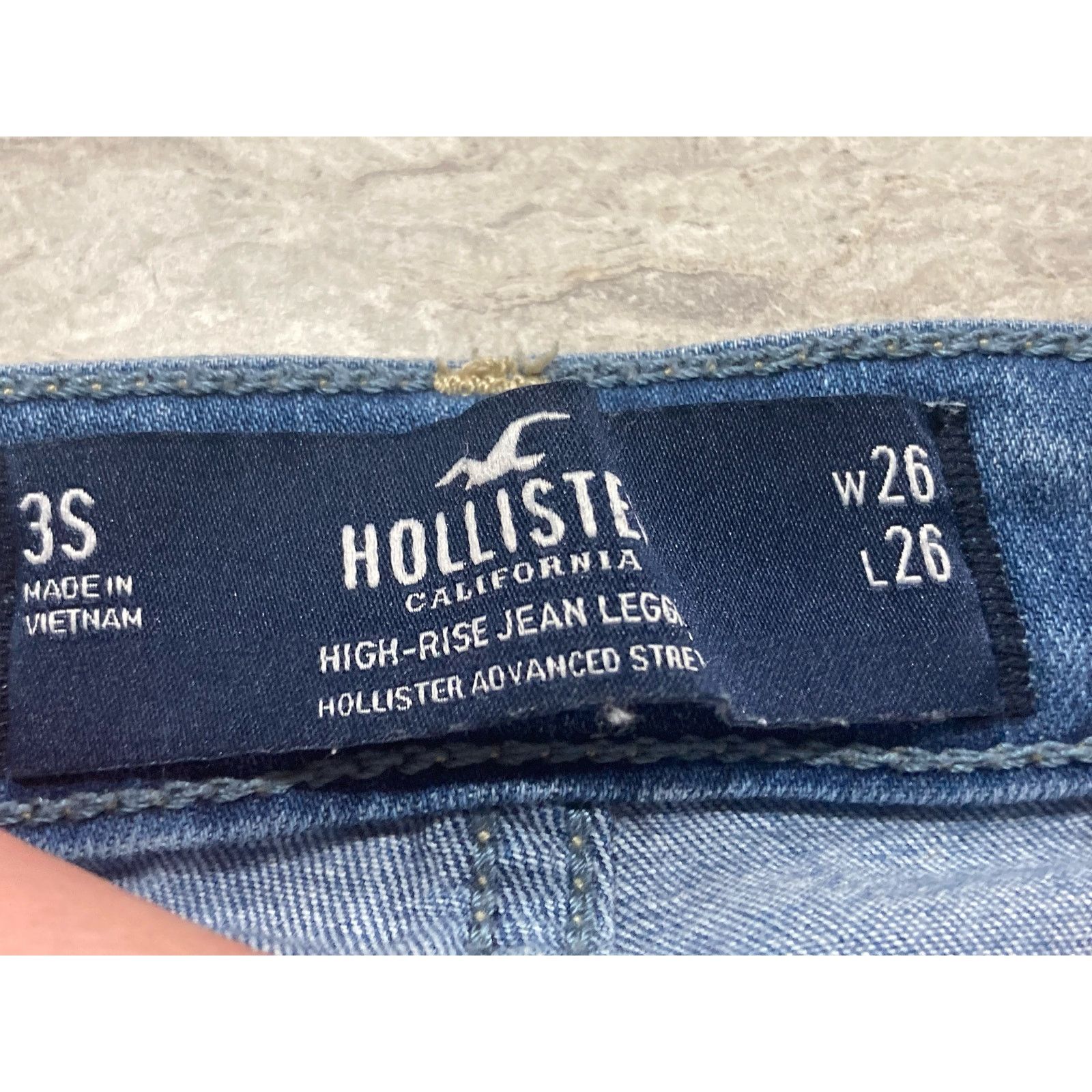 Hollister Hollister Women's High-Rise Jean Legging Blue Skinny Size 26 Size 26" / US 2 / IT 38 - 2 Thumbnail