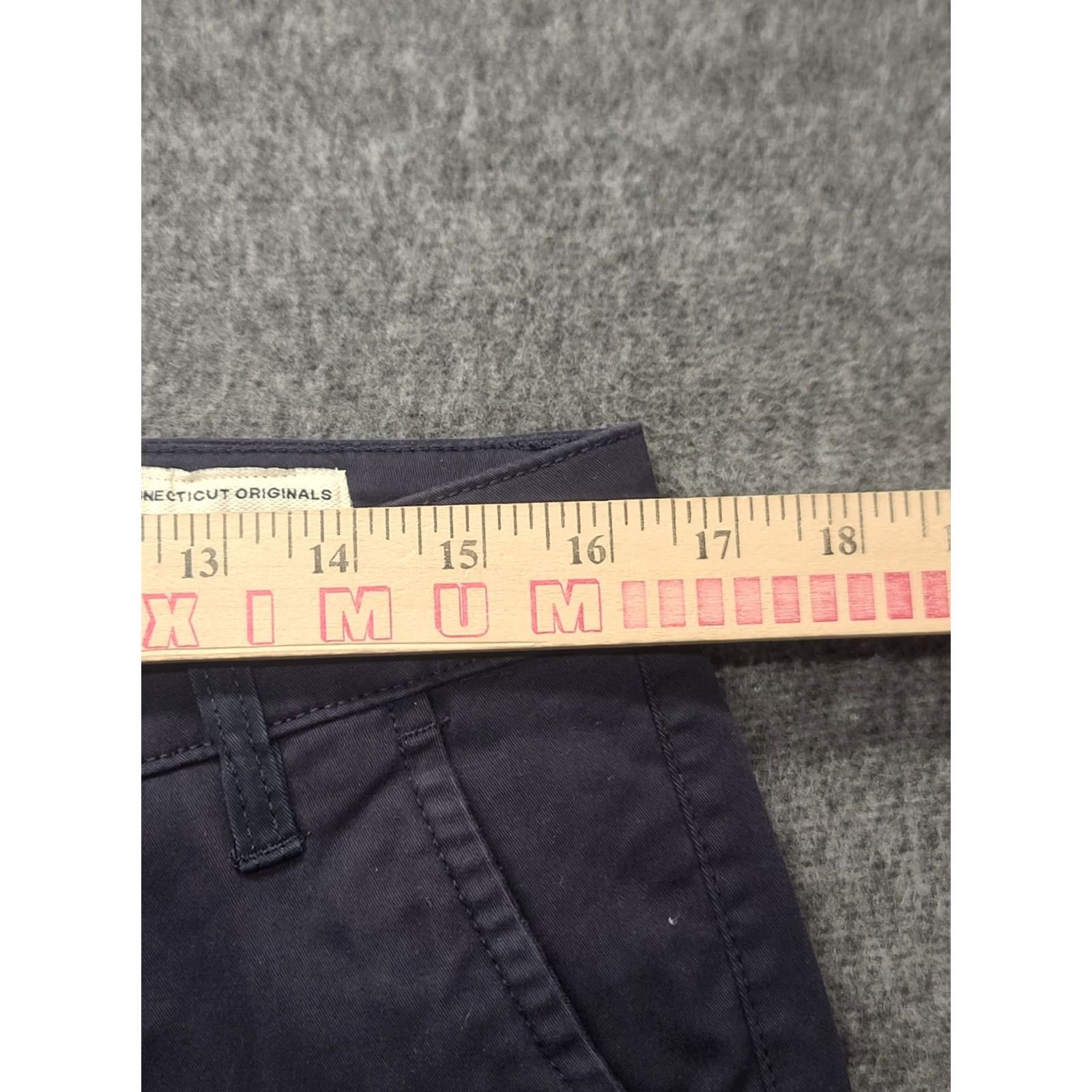 Vintage Tailor Vintage Pants Mens 31x34 Slim Fit Straight Leg Blue Cotton Spandex Chino Size US 31 - 4 Thumbnail