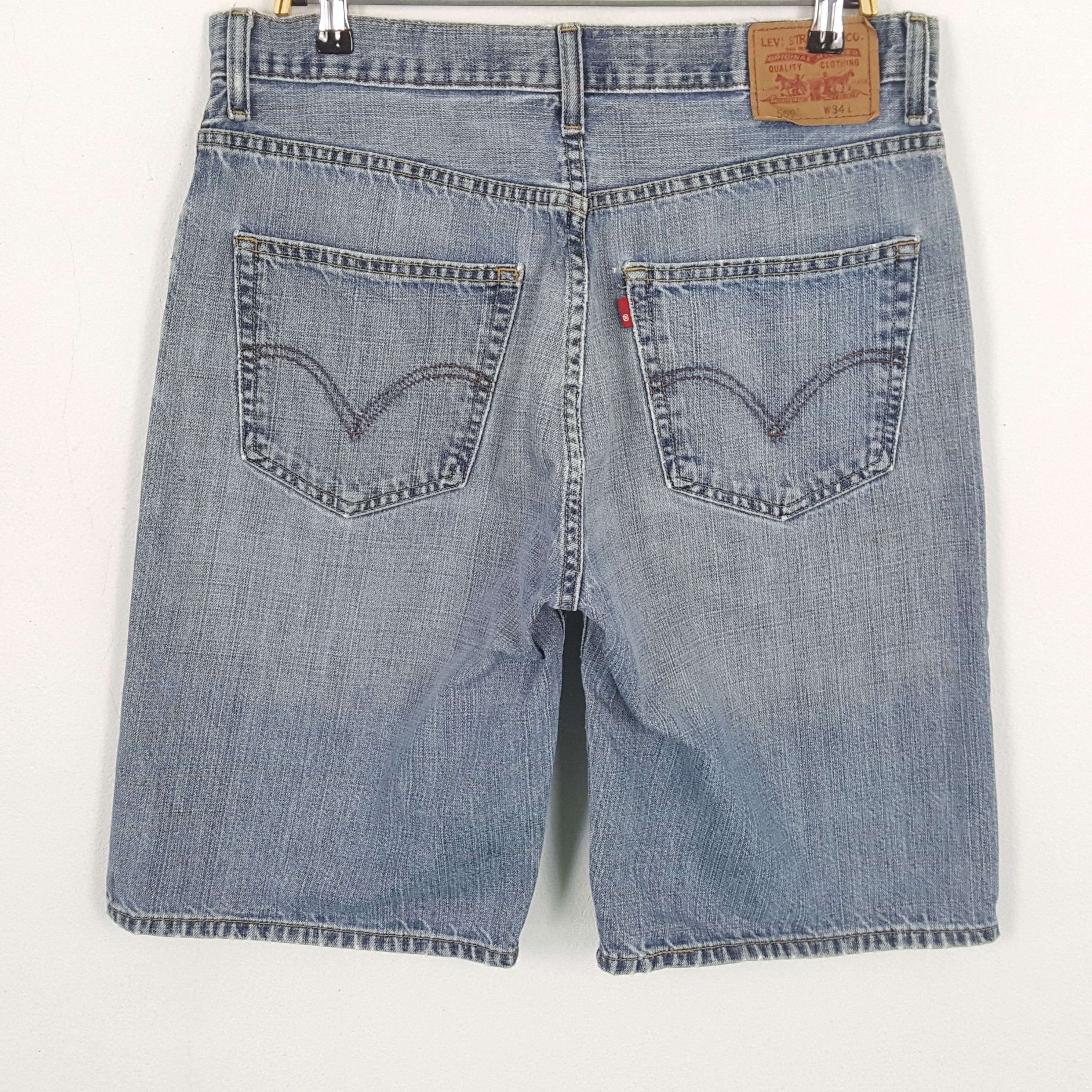 Levi's × Vintage Vintage LEVI'S American Style Distressed Shorts Jeans Size US 34 / EU 50 - 4 Thumbnail