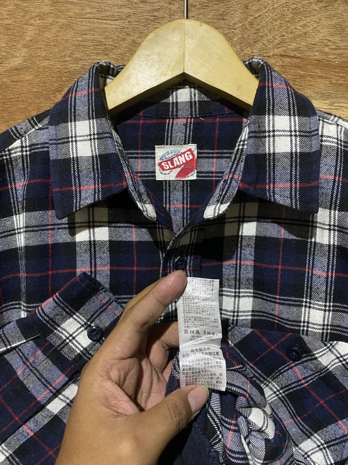 Japanese Brand Rna.inc hybird flannelshirt Size US L / EU 52-54 / 3 - 7 Thumbnail