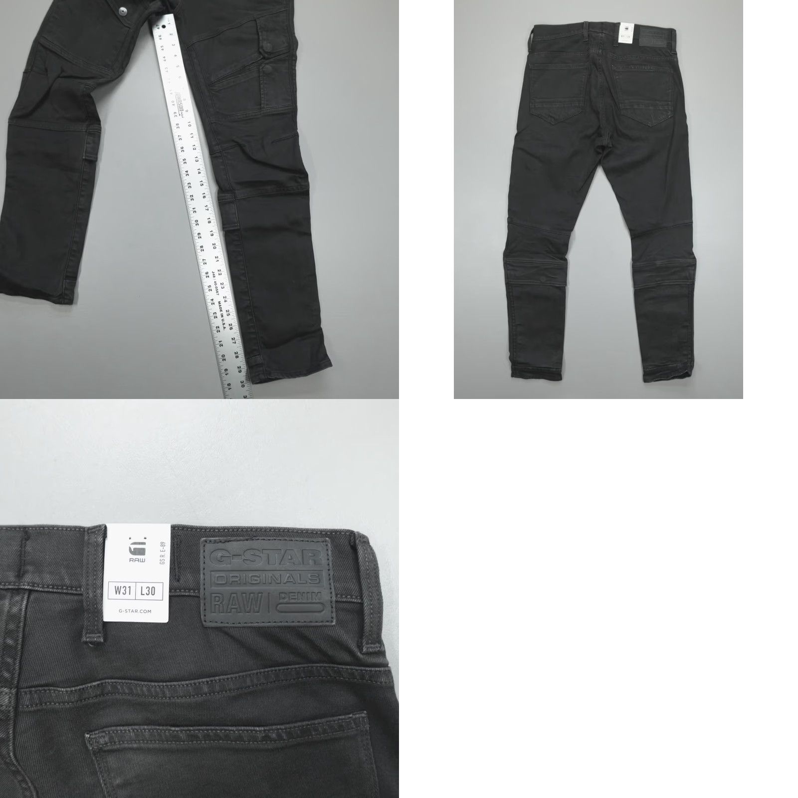G-Star G-Star Raw Airblaze 3D Skinny Jeans Men’s Size 31x30 Black Size US 31 - 8 Thumbnail
