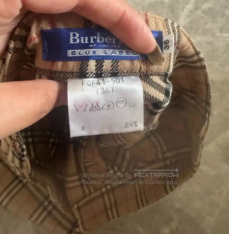 Other Burberry Khaki Check Wool Trousers for Women. Size 23" - 5 Thumbnail
