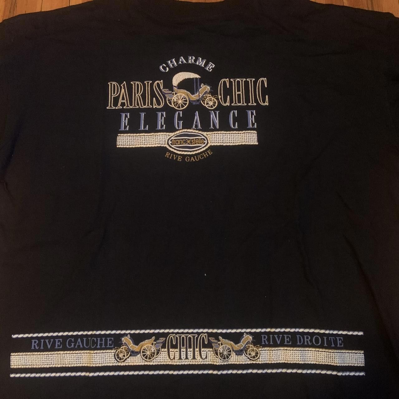 Designer Vintage Paris France T Shirt Size US XL / EU 56 / 4 - 3 Thumbnail