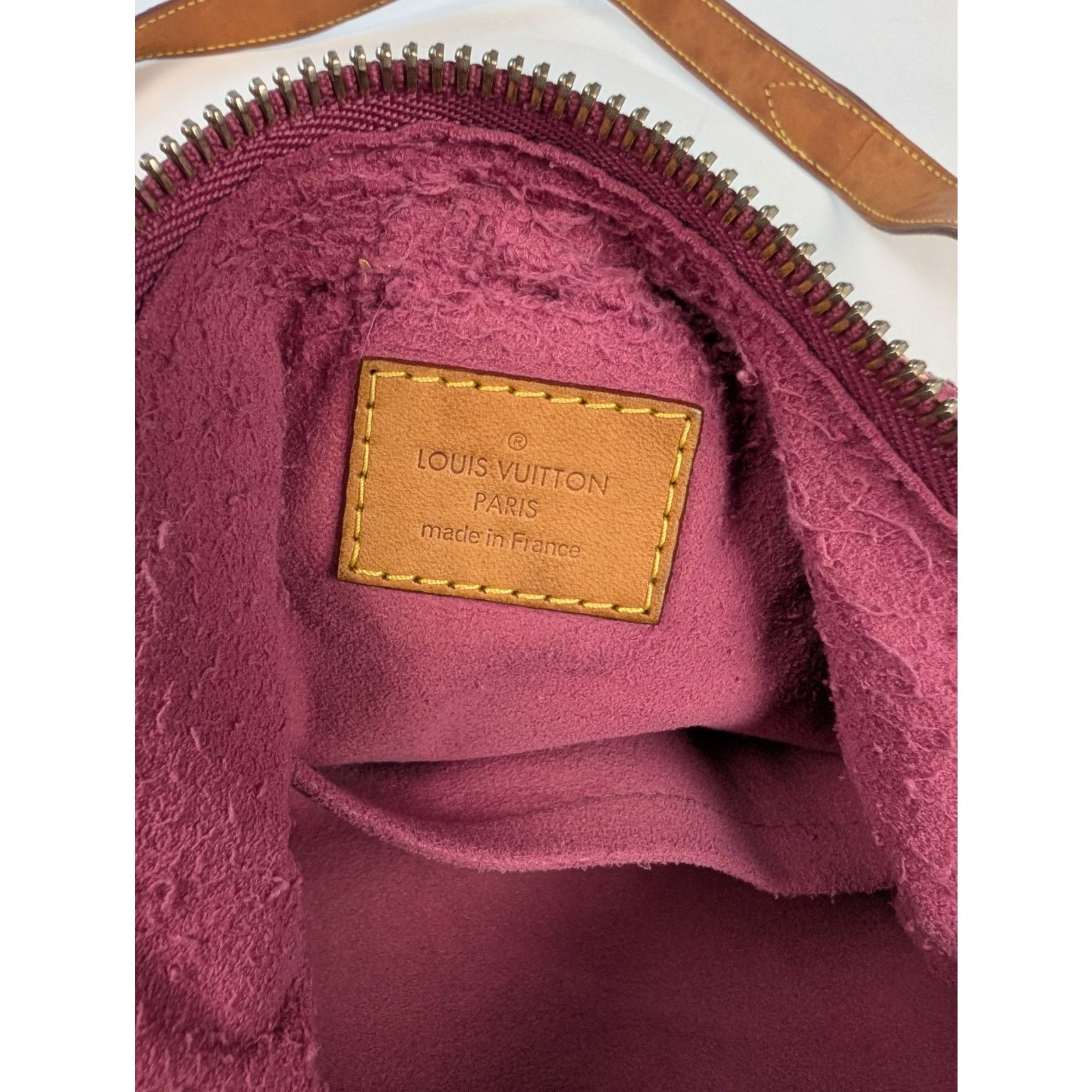 Louis Vuitton Louis Vuitton Fuchsia Denim Monogram Denim Baggy PM Size ONE SIZE - 7 Thumbnail