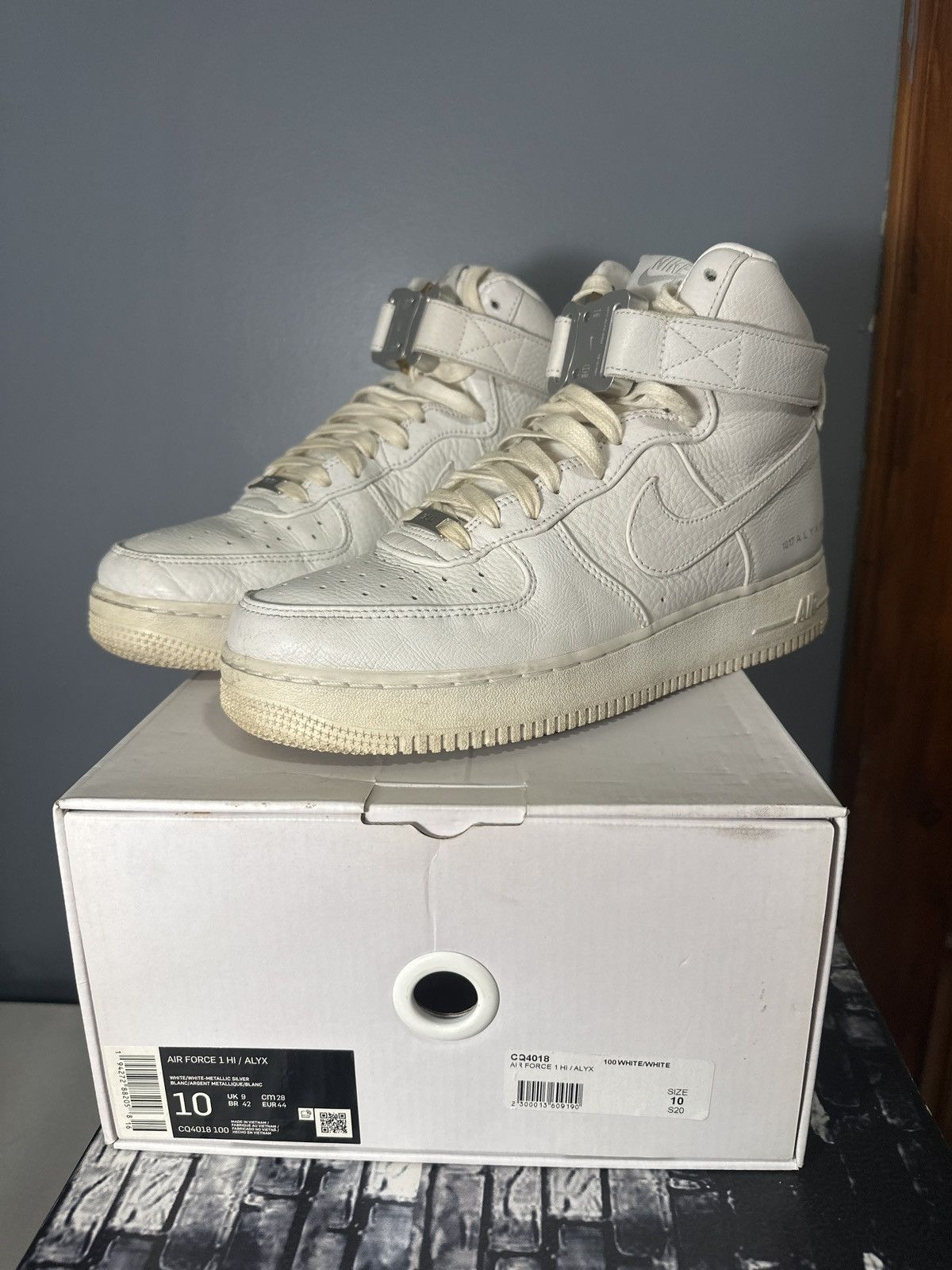 1017 ALYX 9SM × Nike Nike Air force 1 high 1017 Alyx Size US 10 / EU 43 - 1 Thumbnail