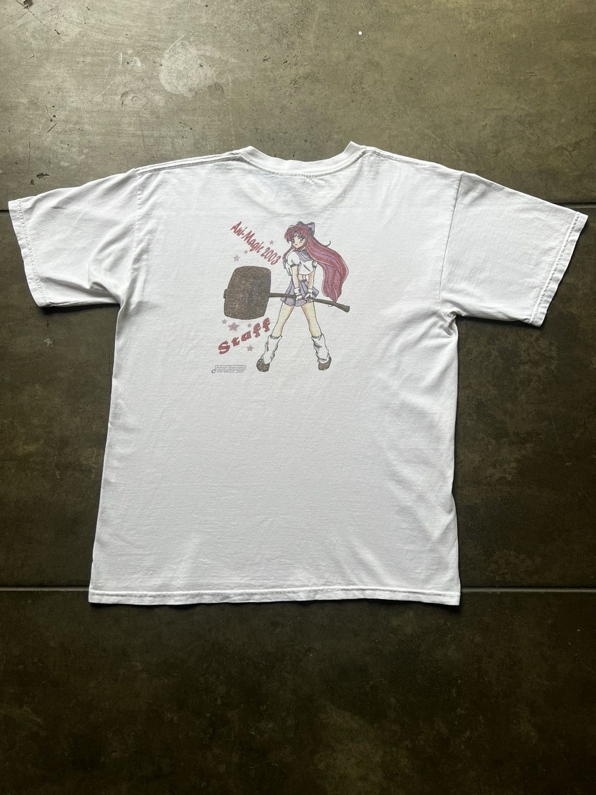 Vintage 2003 Ani-Magic Expo Anime Tee Shirt Sailor Moon Akira Lain Size US L / EU 52-54 / 3 - 3 Thumbnail
