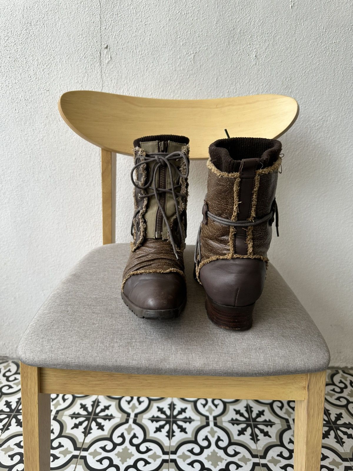 BUFFALO BOBS 2009 Buffalo Bobs double layered leather combat boots Size US 9.5 / EU 42-43 - 20 Thumbnail