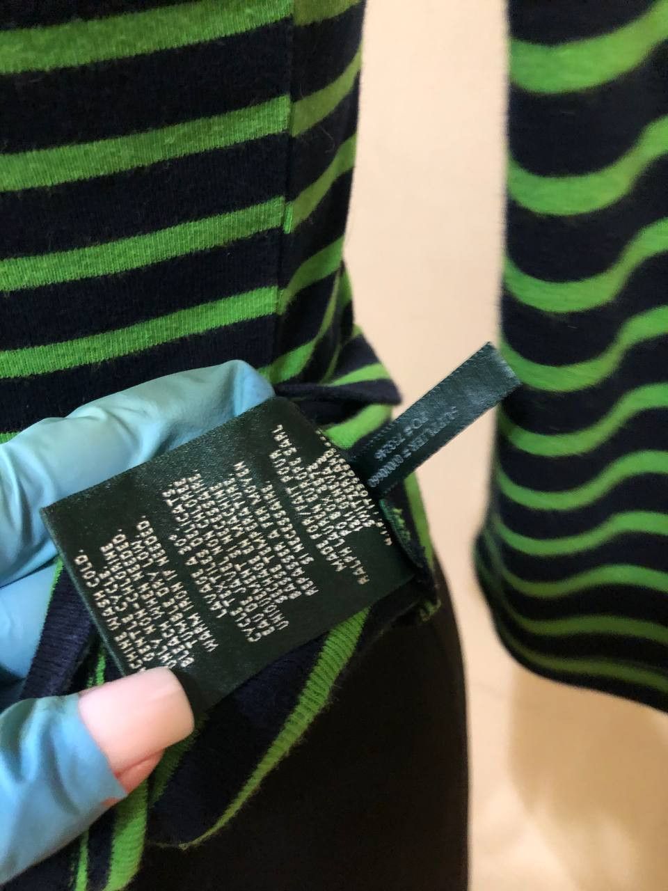 Polo Ralph Lauren Lauren Ralph Lauren Petite Striped Sweater Green tag Size XS / US 0-2 / IT 36-38 - 3 Thumbnail