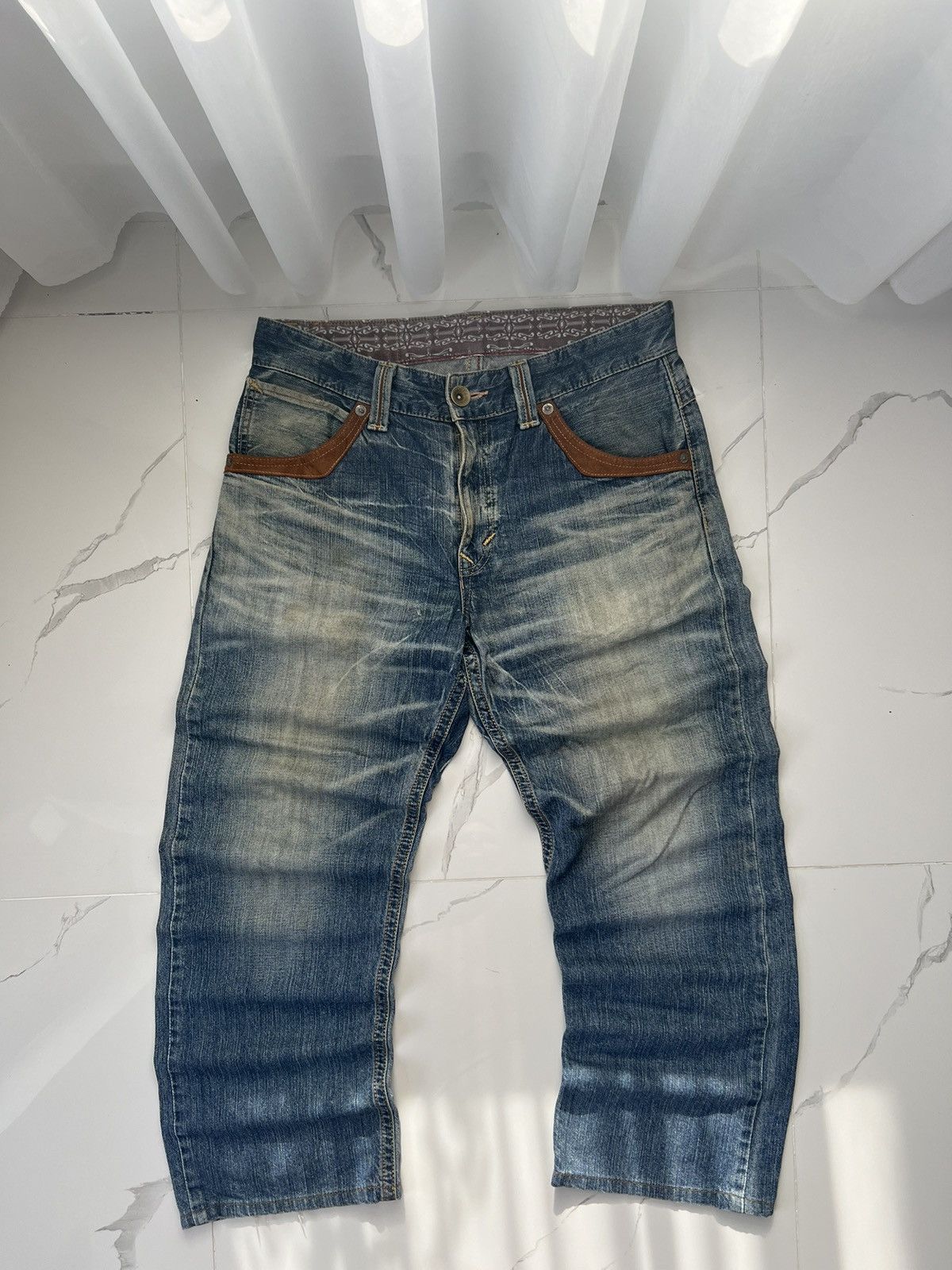 Edwin 90's EDWIN COWBOY STYLE RARE Y2K JEANS BIG POCKETS LOGO Size US 32 / EU 48 - 2 Thumbnail