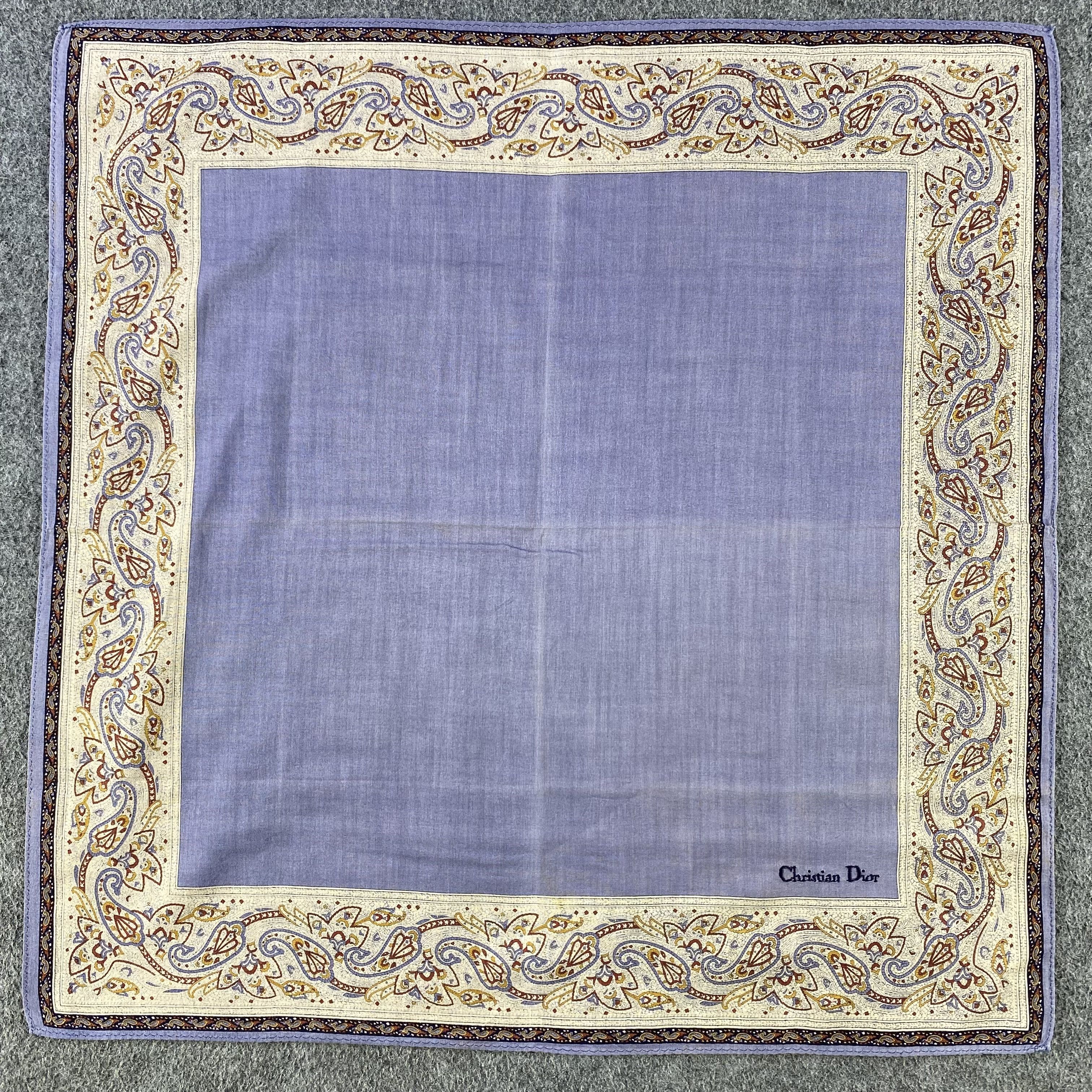 Christian Dior Monsieur Christian Dior Handkerchief/Neckerchief/Bandana HC510 Size ONE SIZE - 1 Thumbnail