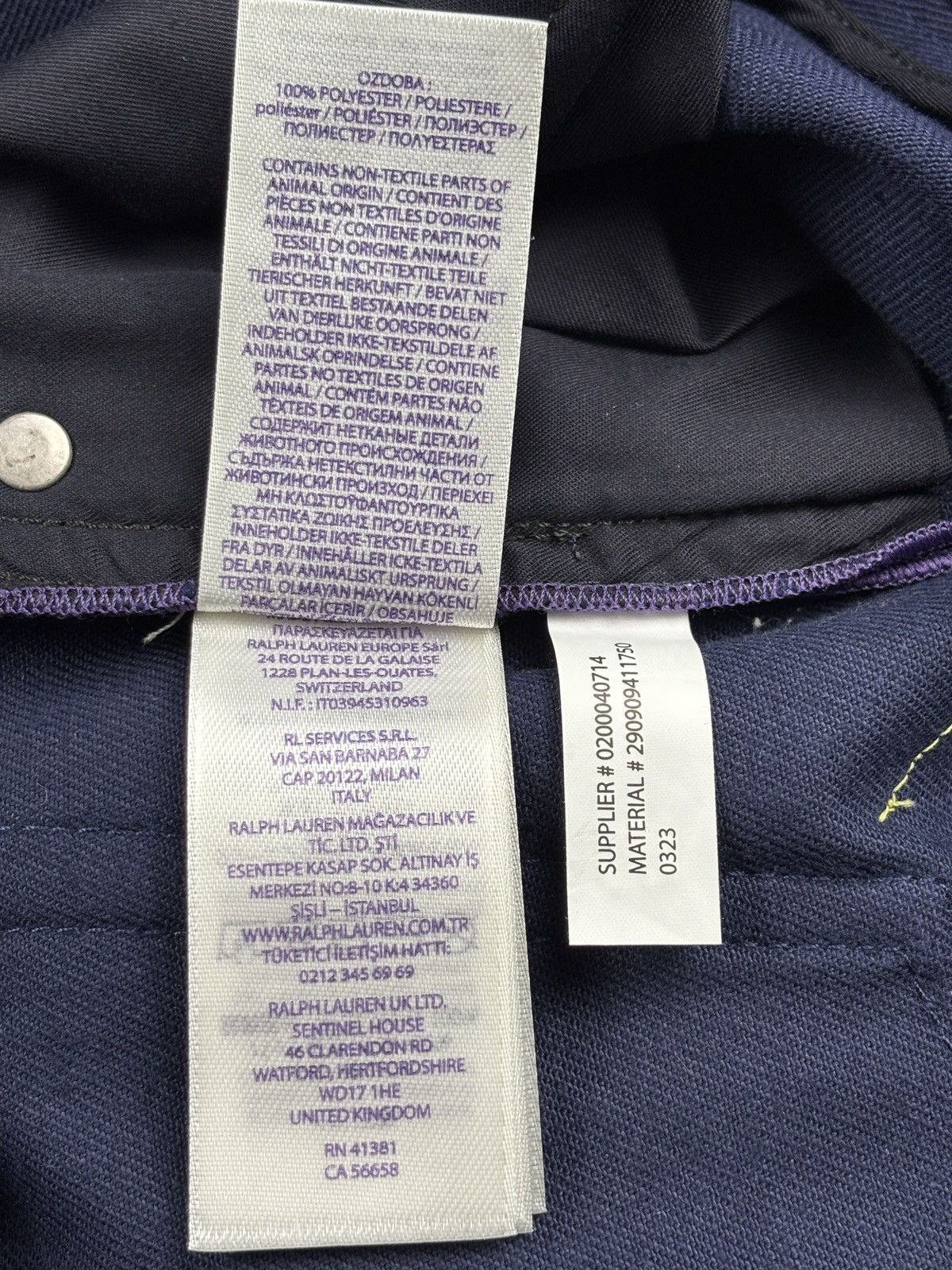Ralph Lauren Purple Label Embellished 750 Straight Fit Jeans Size 28" / US 6 / IT 42 - 15 Thumbnail