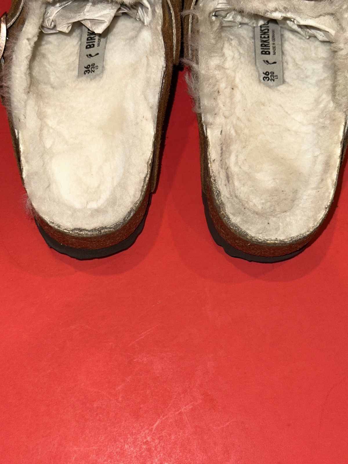 Birkenstock Birkenstock Boston Shearling Suede Leather Sandals Size 36 Size US 5.5 / IT 35.5 - 7 Thumbnail