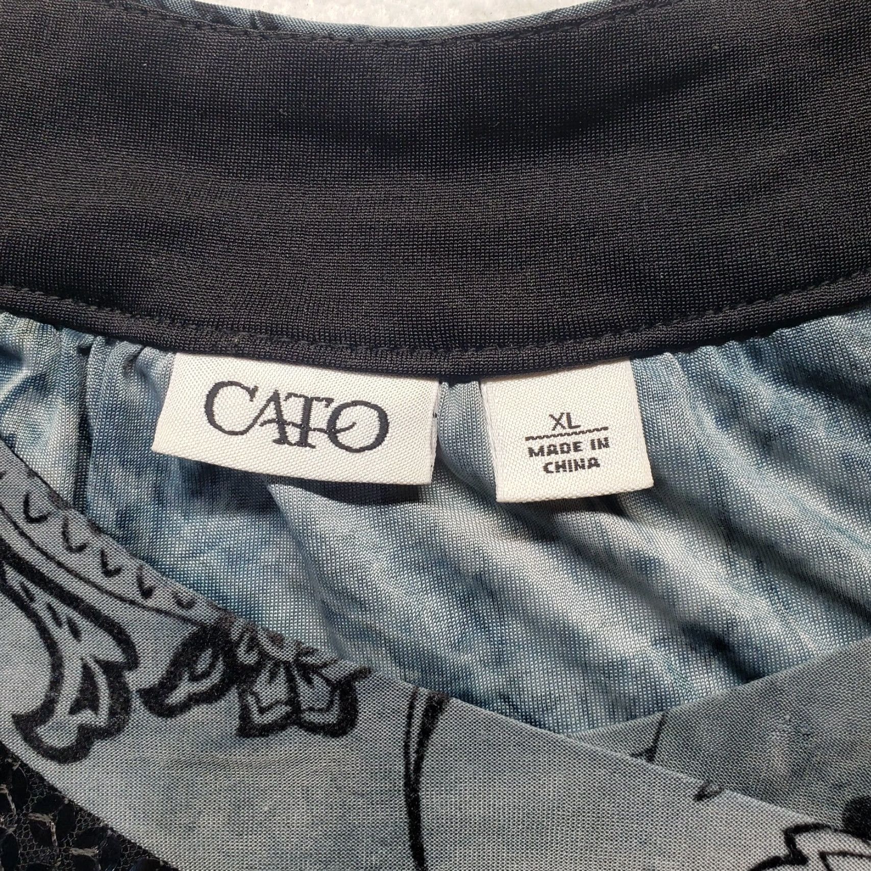 Vintage **Cato Gray Flora Print Tank Top Adult Women's Size XL** User: Cato Gray Floral Print Tank Top Adult Women's Size XL Size XL / US 12-14 / IT 48-50 - 3 Thumbnail