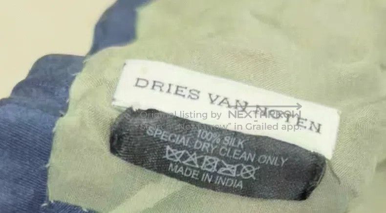 Dries Van Noten Dries Van Noten Green Embroidered Scarf Size ONE SIZE - 8 Thumbnail