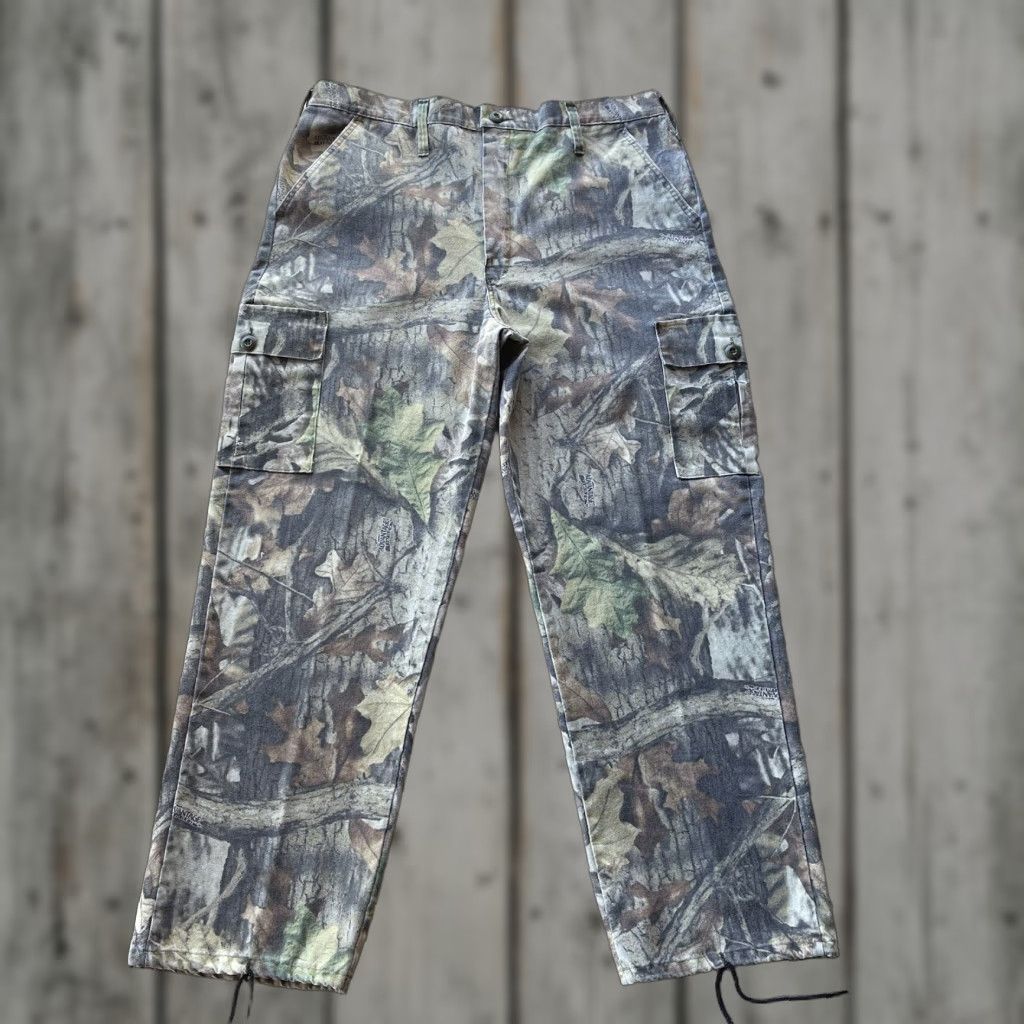 Vintage VINTAGE Ranger Cargo Pants Mens L Green Camouflage 90s Baggy Straight Inseam 30 Relaxed Comfort Pockets USA Size US 38 / EU 54 - 1 Thumbnail