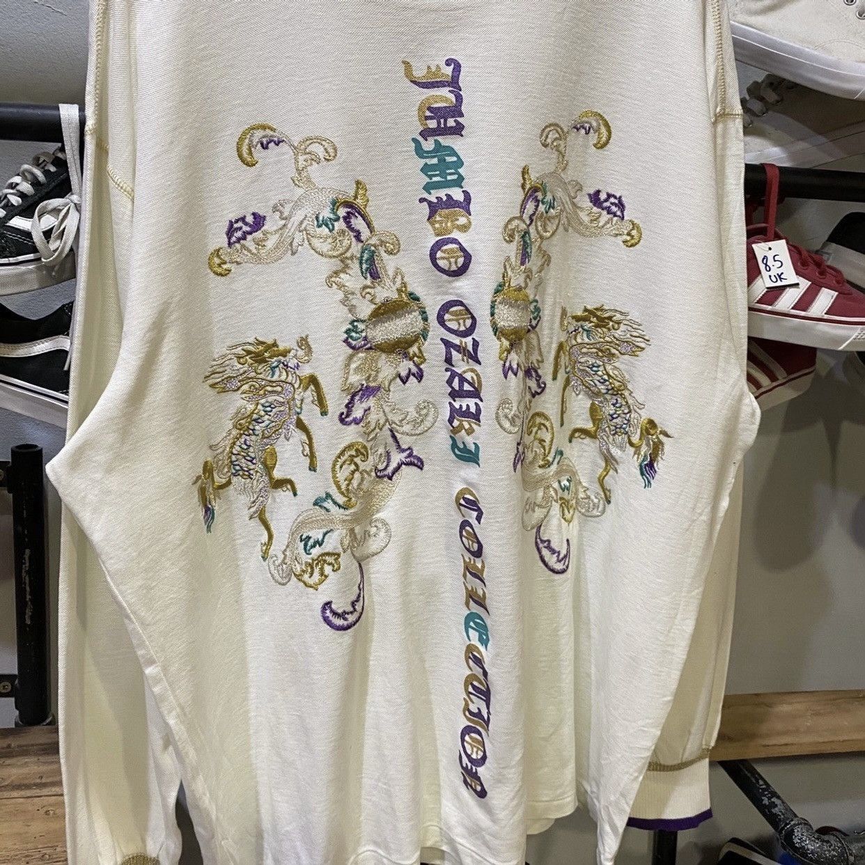 Japanese Brand Japanese Brand Jumbo Ozaki Collection Embroidered Sweatshirt Size US XXL / EU 58 / 5 - 3 Thumbnail