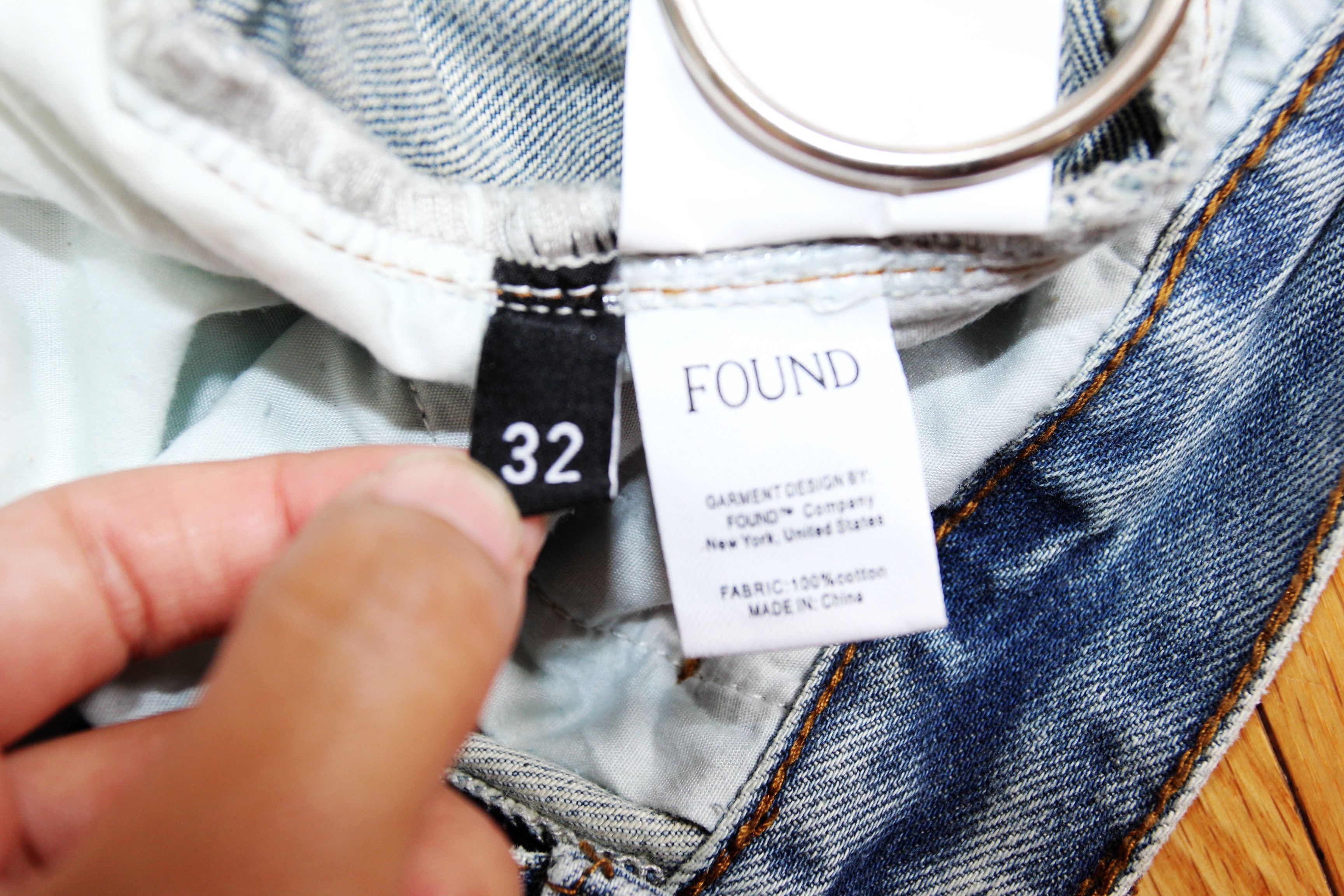Other BNWT SS25 FOUND DISTRESSED FADED JEANS 32 Size US 32 / EU 48 - 9 Thumbnail