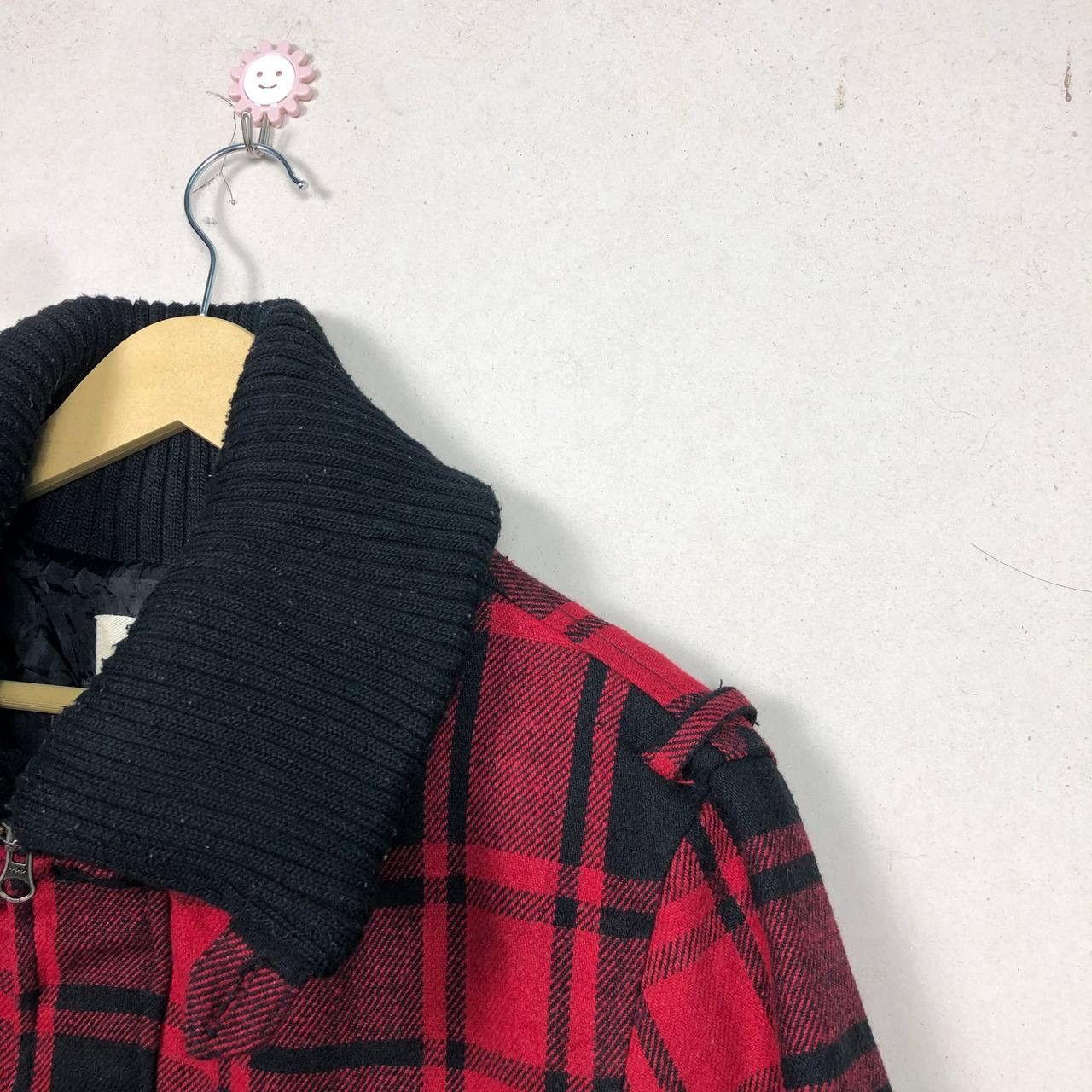Japanese Brand Made in Heaven Plaid Tartan Wool Cruiser Jacket Punk Goth Size US M / EU 48-50 / 2 - 7 Thumbnail
