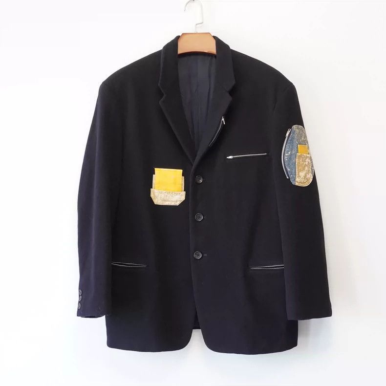 Yohji Yamamoto YohjiYamamoto1990AW leather zipper jacket-2505 Size US M / EU 48-50 / 2 - 1 Thumbnail
