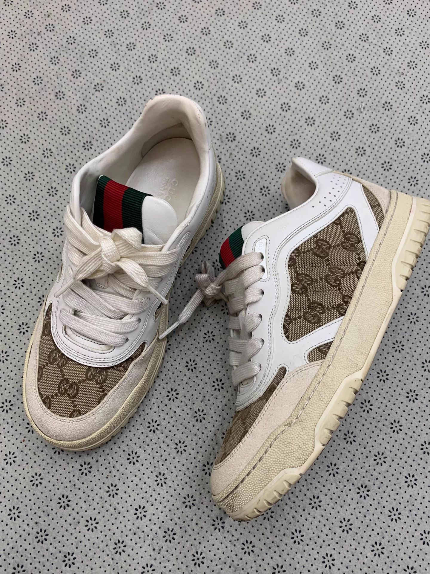 Gucci Gucci GG Supreme colorblock sneakers women's 37.5 Size US 6.5 / IT 36.5 - 2 Thumbnail