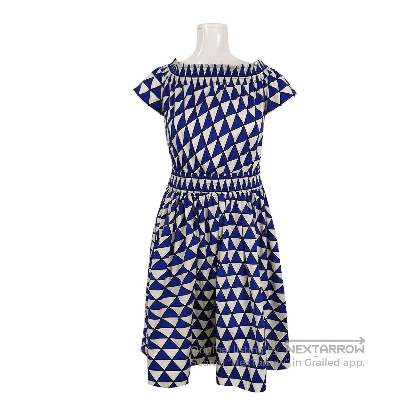Prada Prada Color Block Cotton Dress Size 44 . Size L / US 10 / IT 46 - 1 Thumbnail