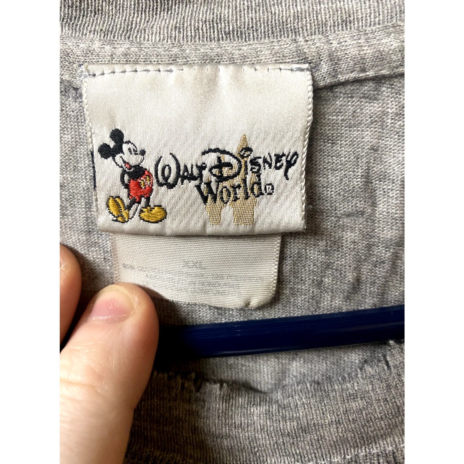 Disney VINTAGE 90s Walt Disney Mickey Mouse T Shirt Men 2XL Gray Grunge Distressed B5 Size US XXL / EU 58 / 5 - 6 Thumbnail