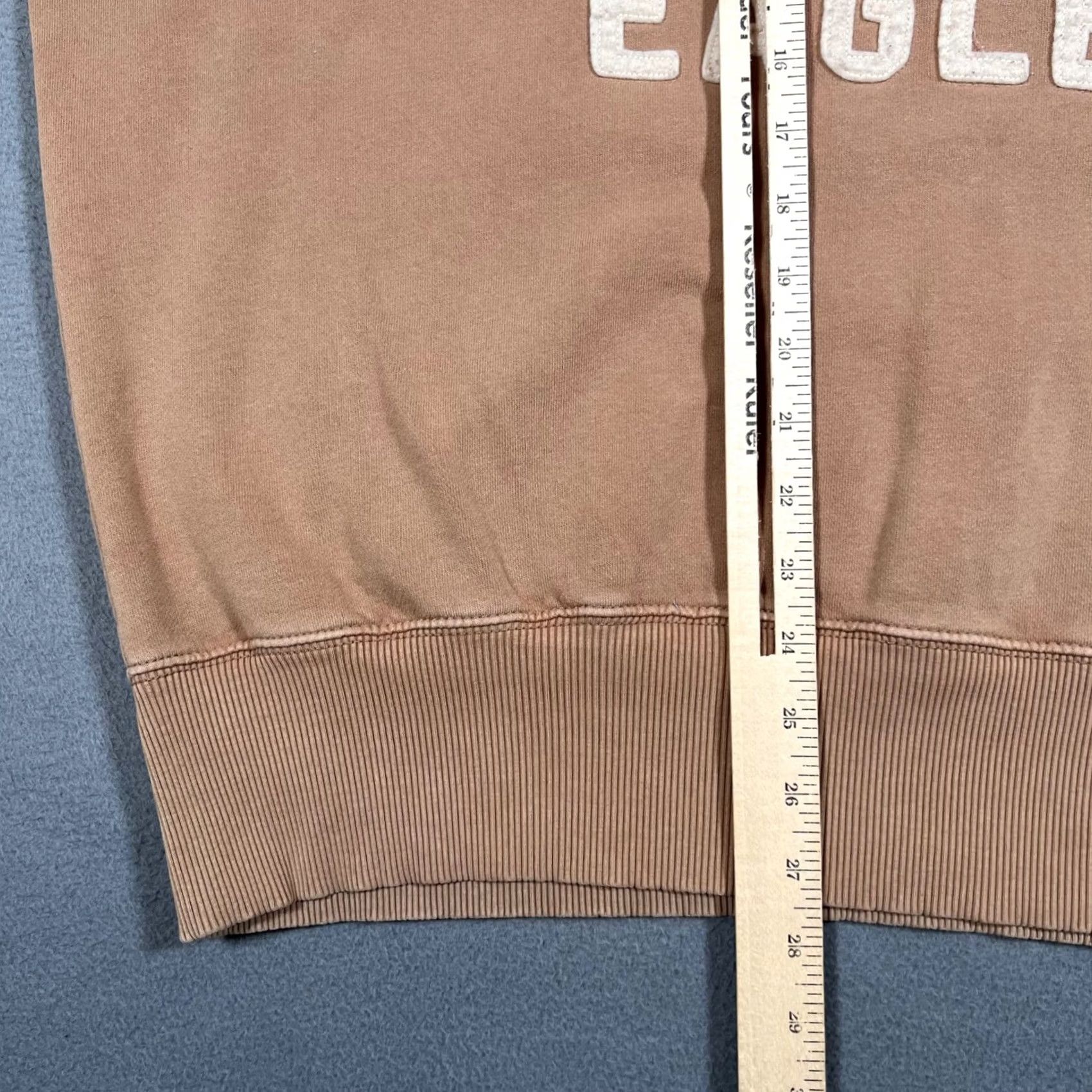 Vintage Vintage American Eagle Sweatshirt Mens Small Oversized Y2K Pullover Tan Brown Size US S / EU 44-46 / 1 - 6 Thumbnail