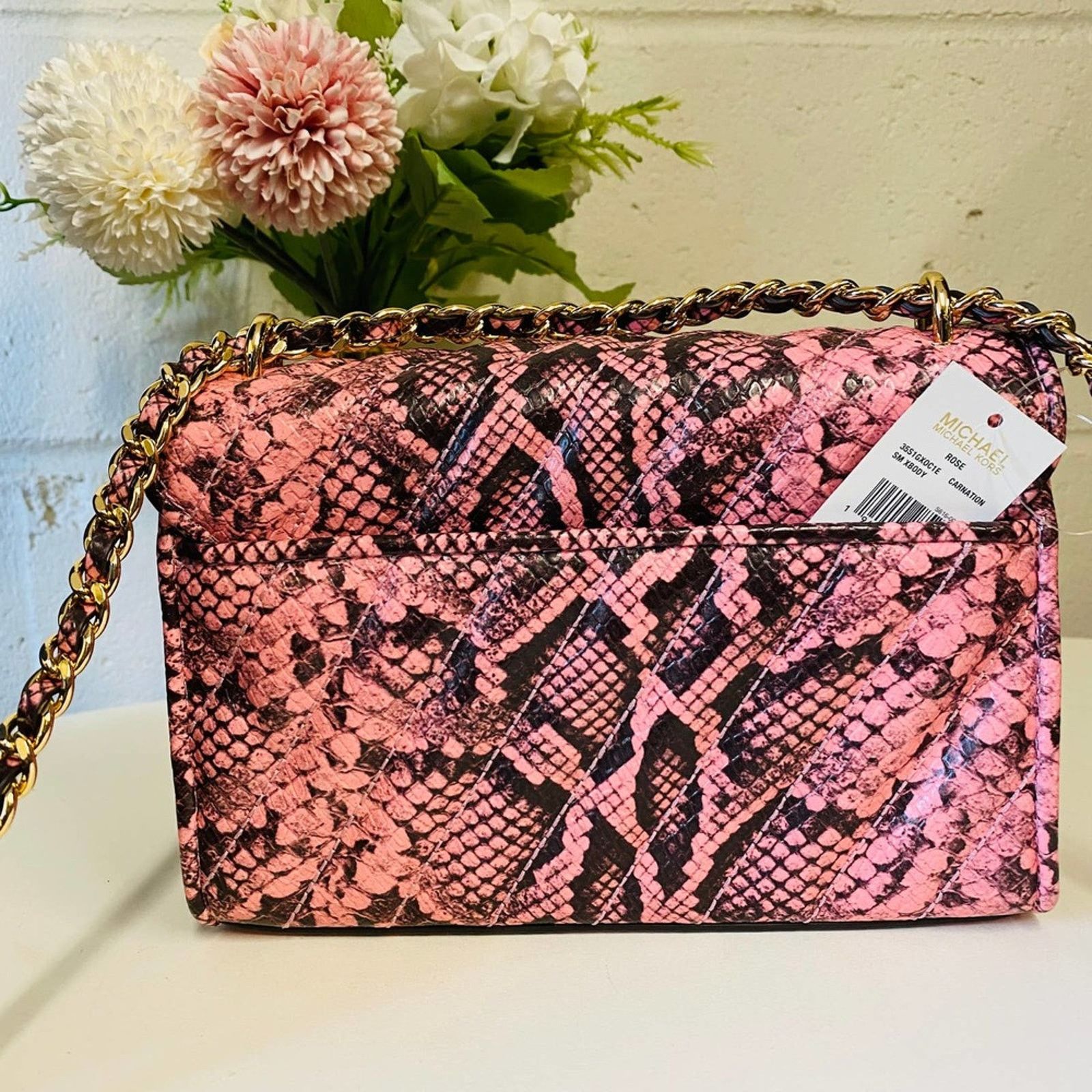 Michael Kors Michael Kors Rose 35S1GXOC1E Small Crossbody Bag Carnation Size ONE SIZE - 3 Thumbnail